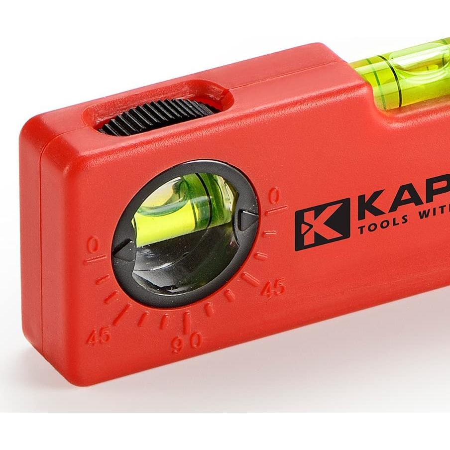 Nivel Mini Kapro 245 - 10 cm con Buscador de Ángulo