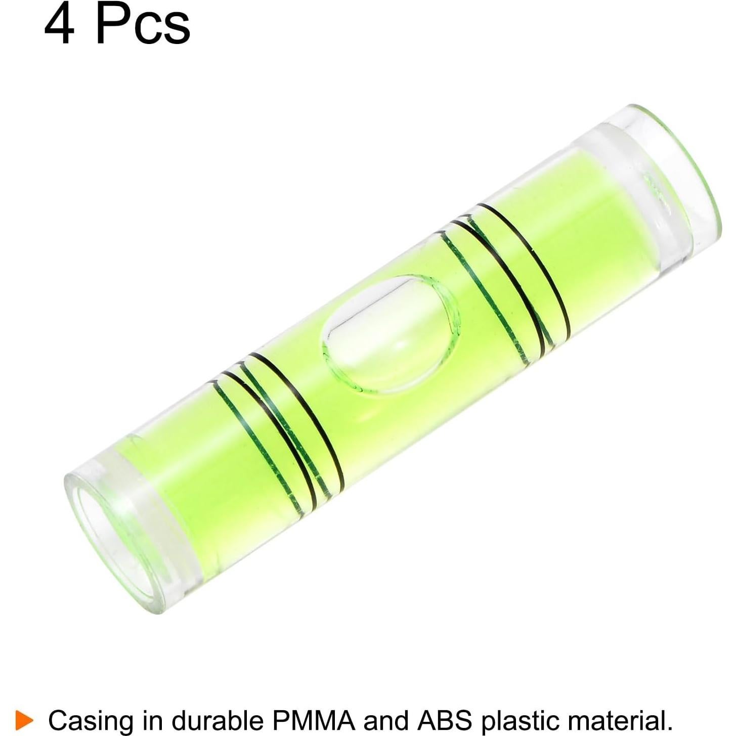 Nivel de Burbuja Cilíndrico HARFINGTON 9.5mm Verde - 4 Pcs