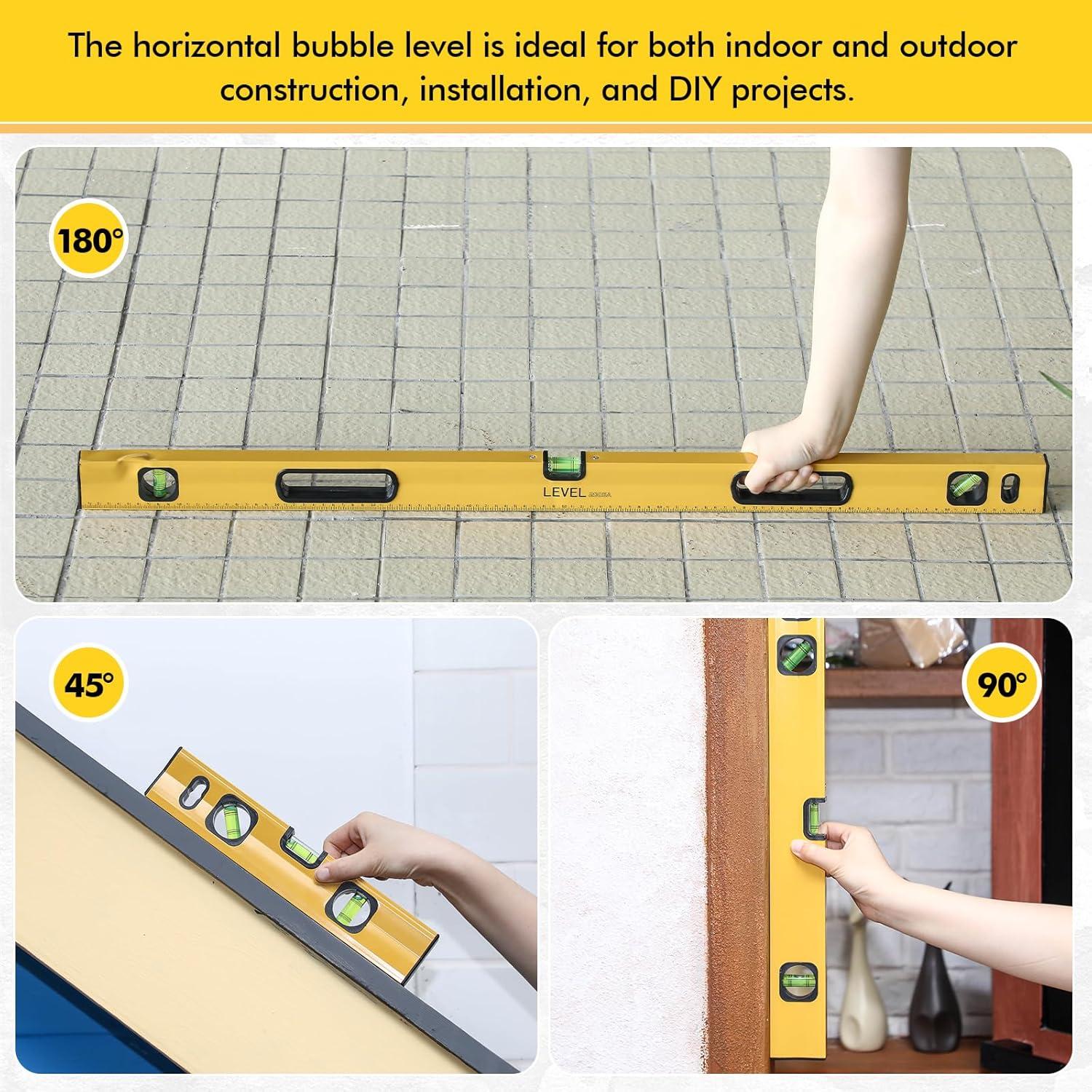 Conjunto de Niveles de Espíritu Kingdder 5 Piezas Aluminio