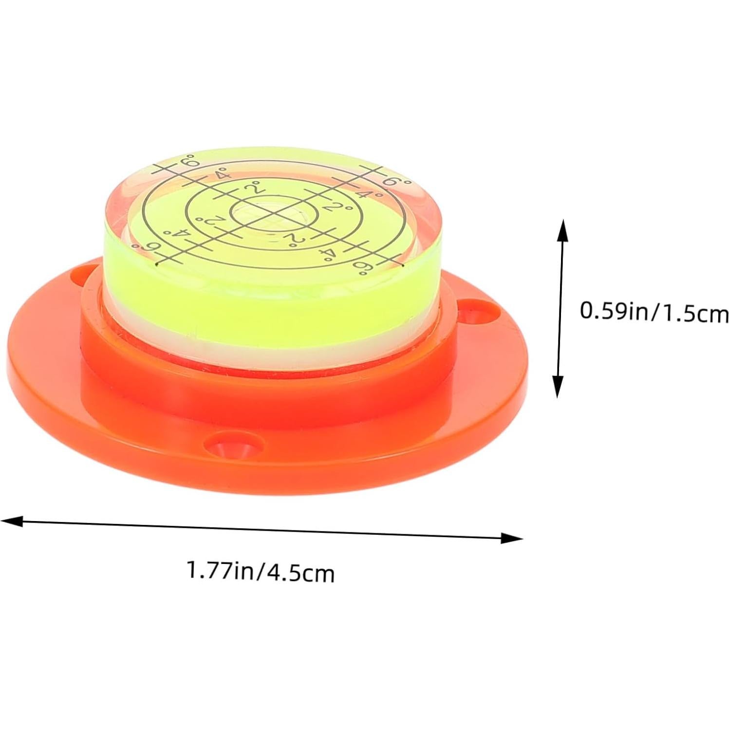 Nivel de Burbuja Circular Mini SEWACC 4.5cm Naranja Preciso