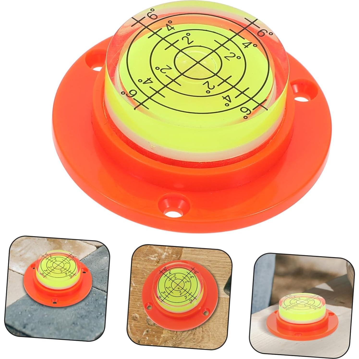 Nivel de Burbuja Circular Mini SEWACC 4.5cm Naranja Preciso