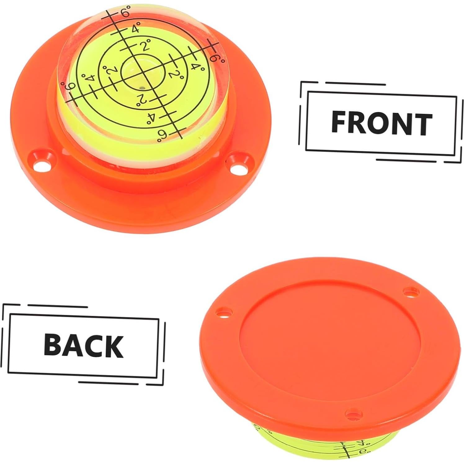 Nivel de Burbuja Circular Mini SEWACC 4.5cm Naranja Preciso