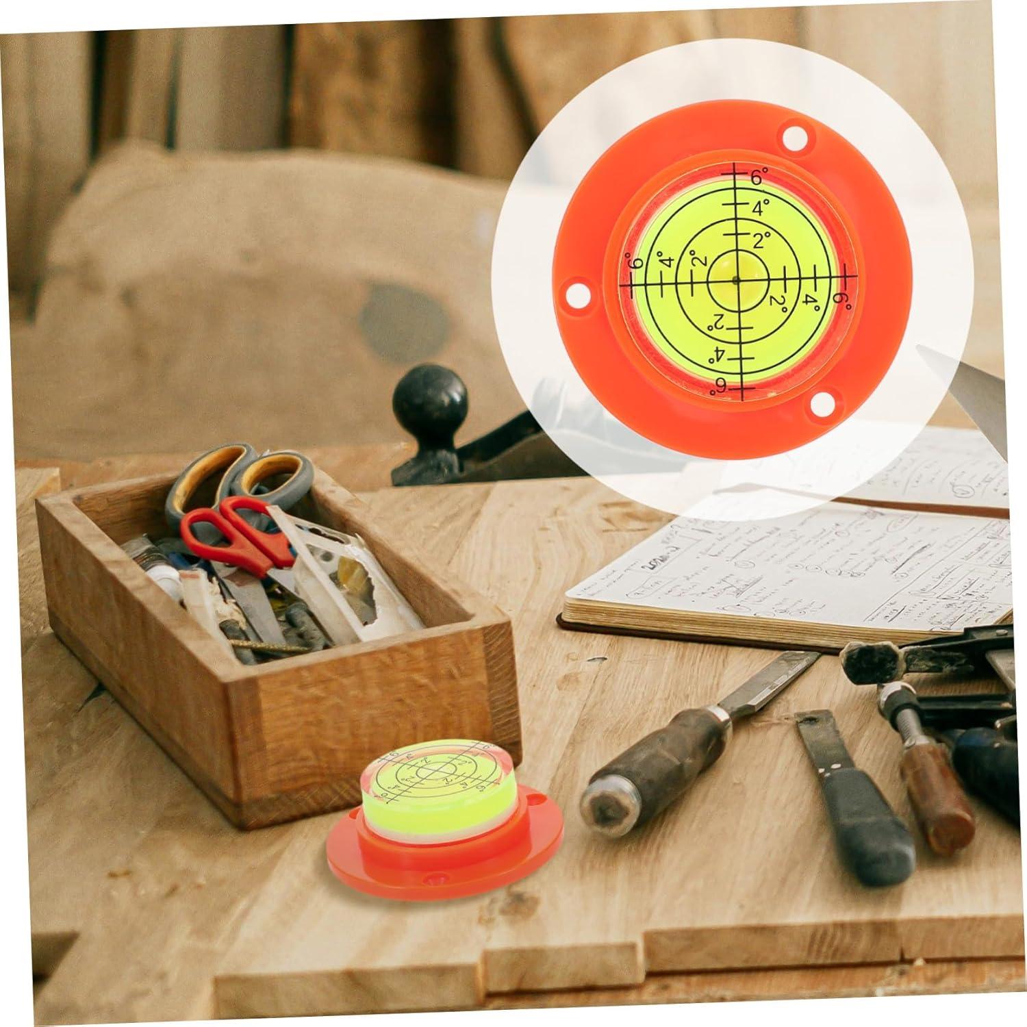 Nivel de Burbuja Circular Mini SEWACC 4.5cm Naranja Preciso