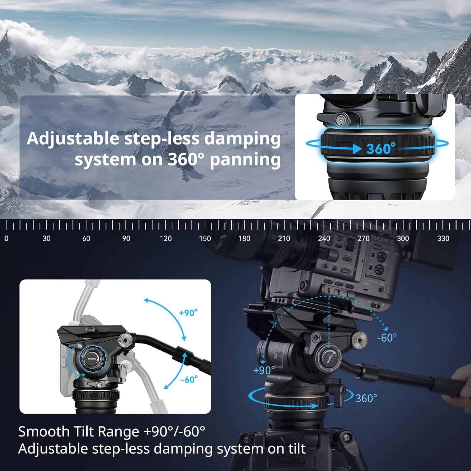 Trípode de Video SmallRig AD-120 FreeBlazer 197 cm 6kg