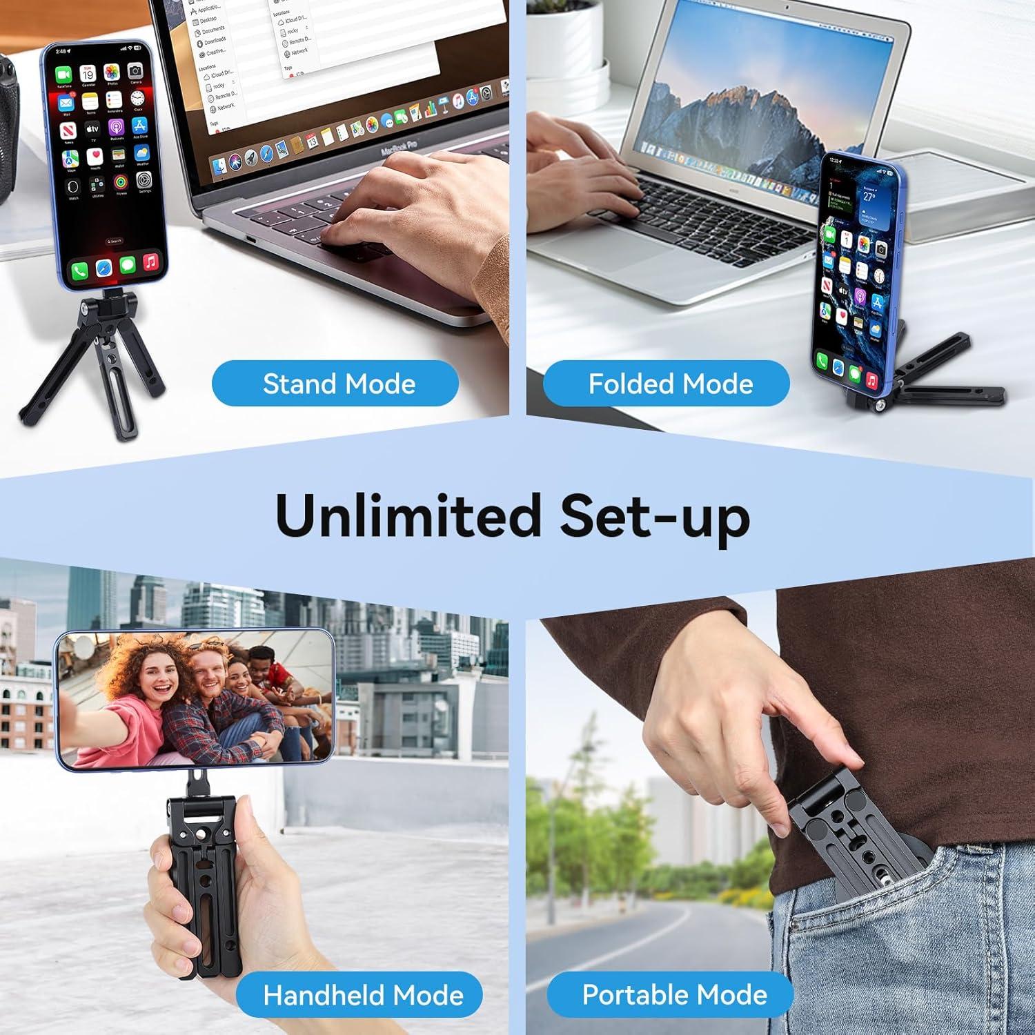 Soporte de trípode magnético UTEBIT para iPhone 16/15/14/13