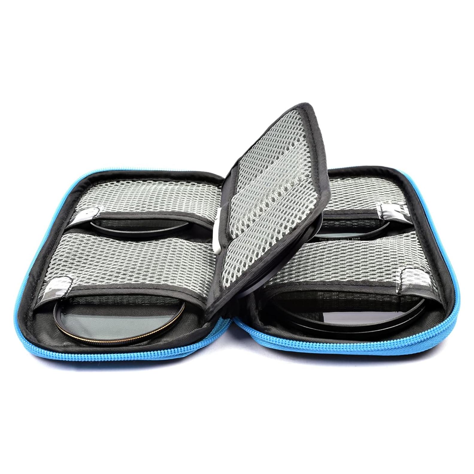 Funda para Filtros de Lente Acogedor 9 Bolsillos 30-82mm