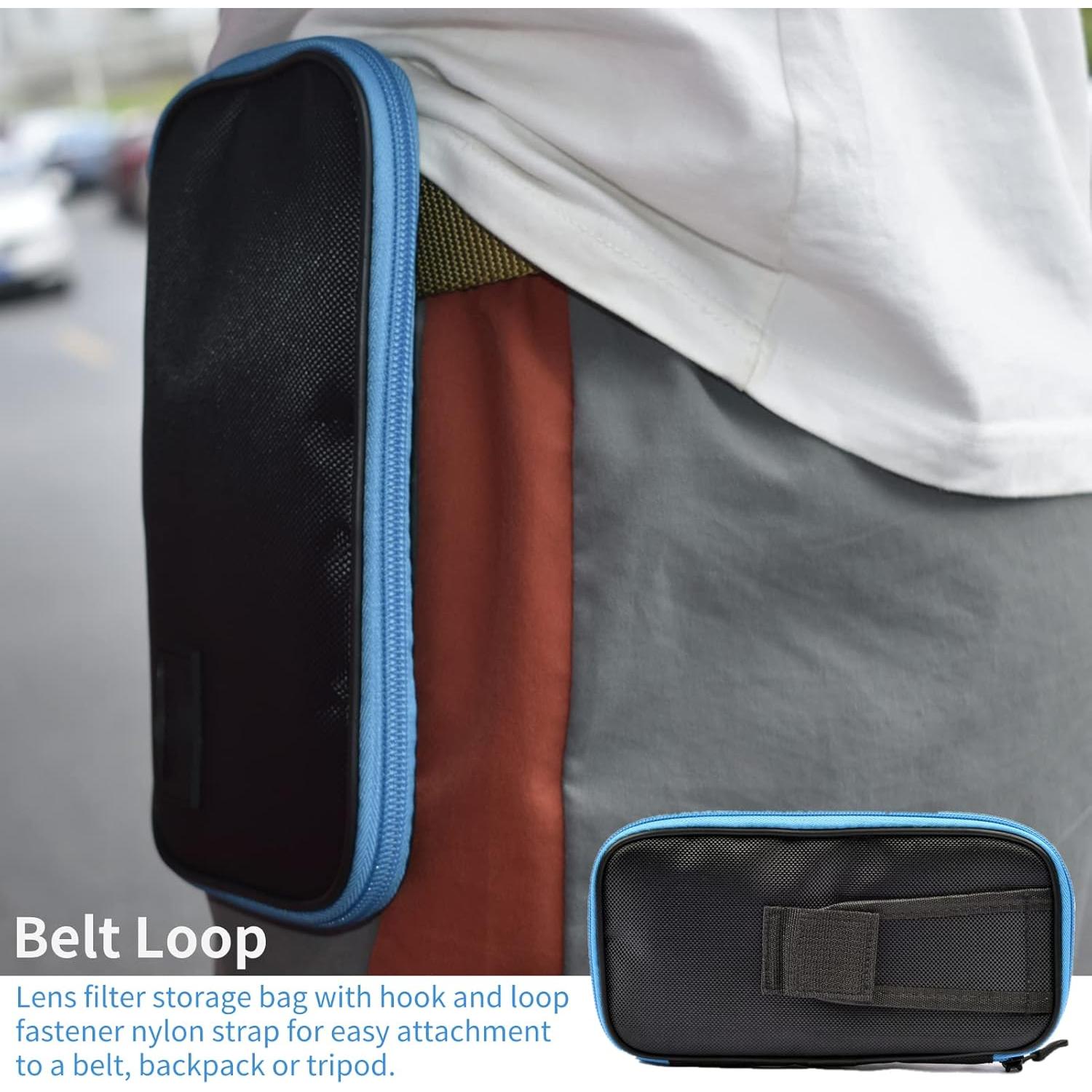 Funda para Filtros de Lente Acogedor 9 Bolsillos 30-82mm