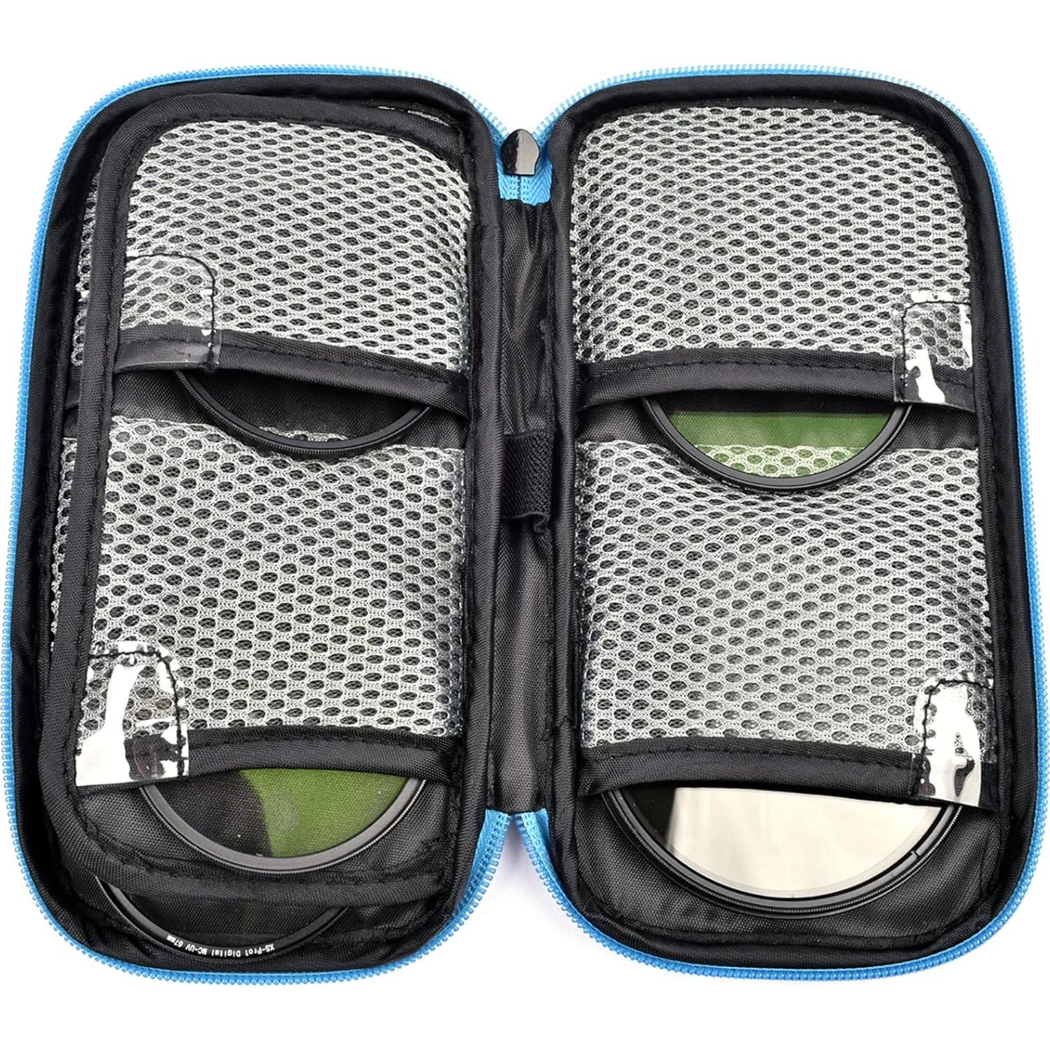 Funda para Filtros de Lente Acogedor 9 Bolsillos 30-82mm