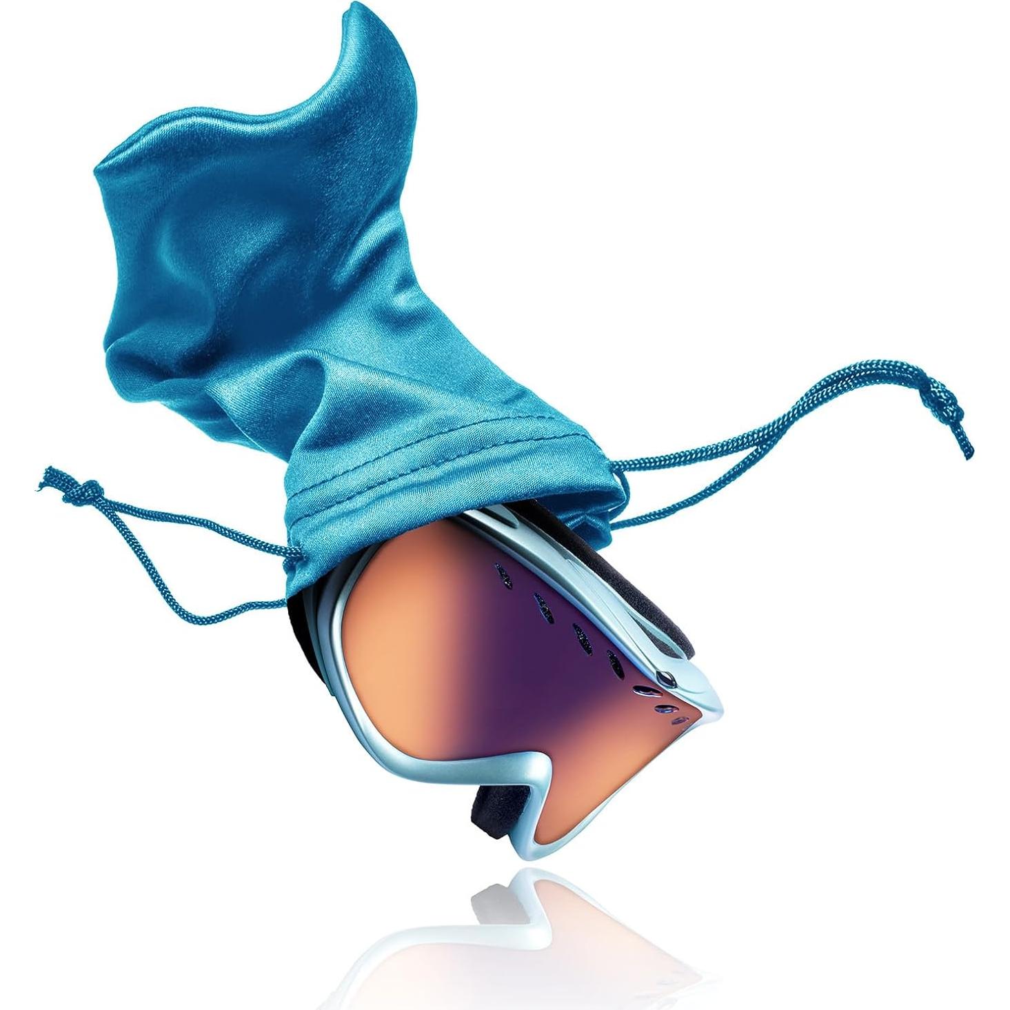 Bolsa de Gafas de Esquí PATIKIL Microfibra 27x18cm Naranja