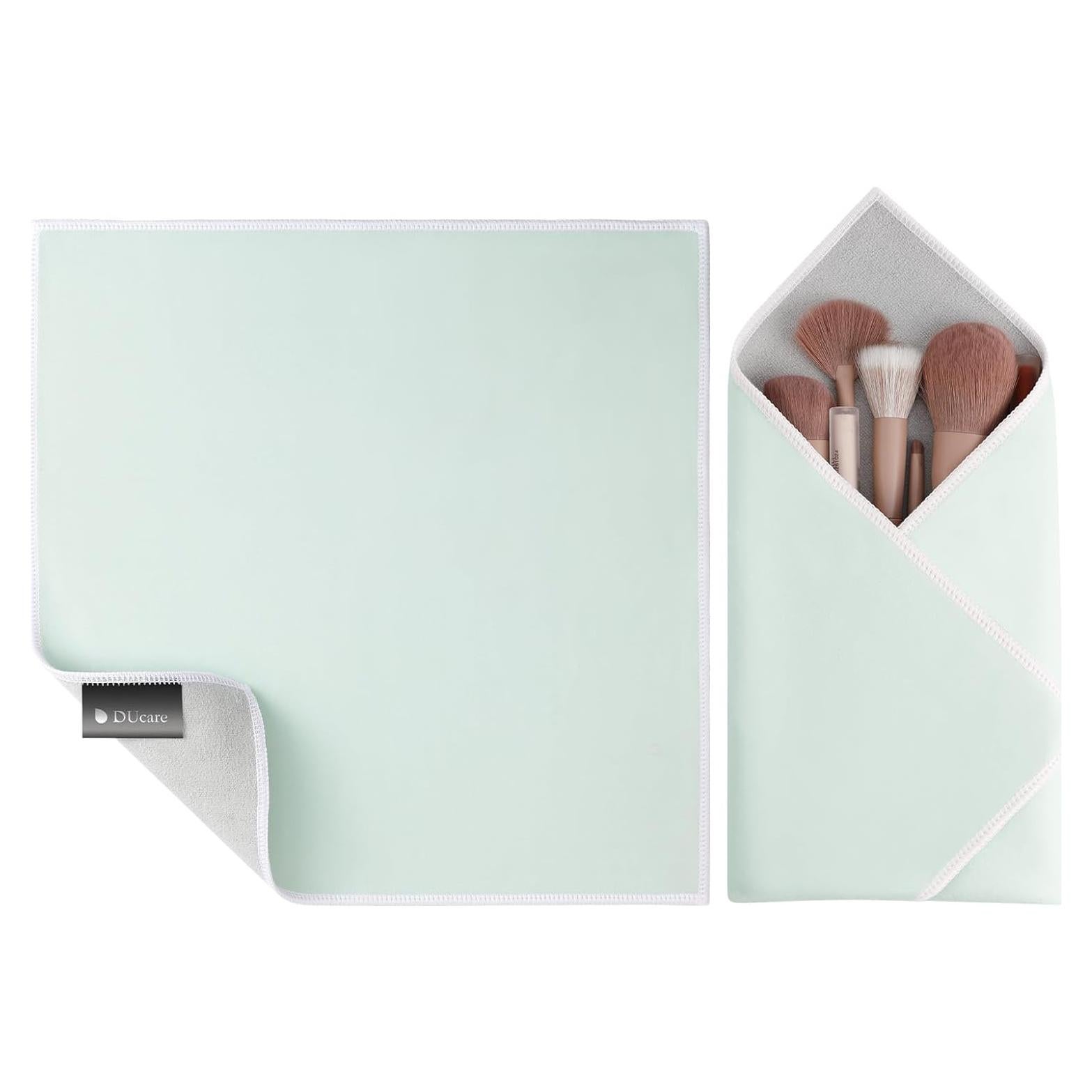 Bolsa de Maquillaje DUcare Verde 26.67 cm Portátil Autoadhesiva
