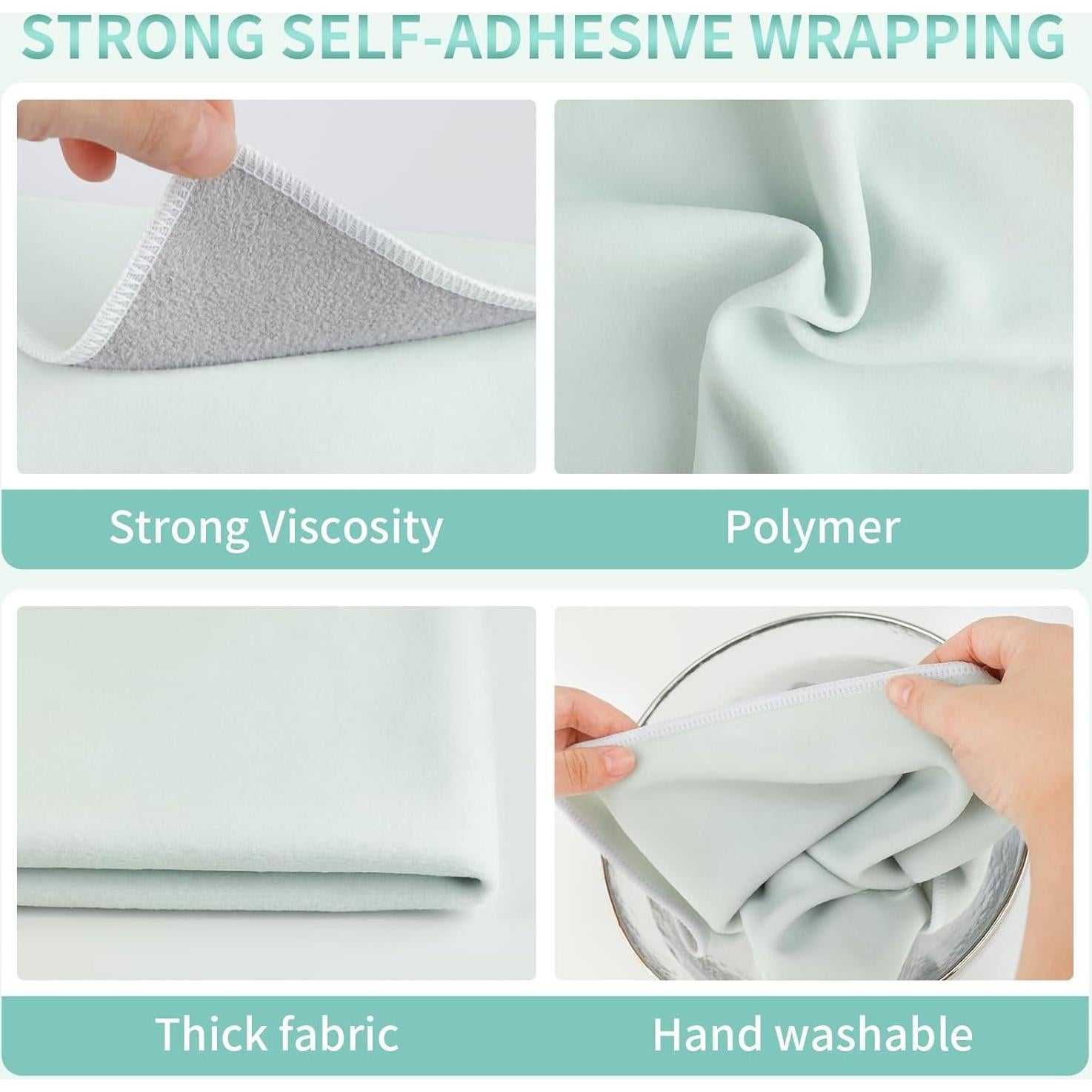 Bolsa de Maquillaje DUcare Verde 26.67 cm Portátil Autoadhesiva