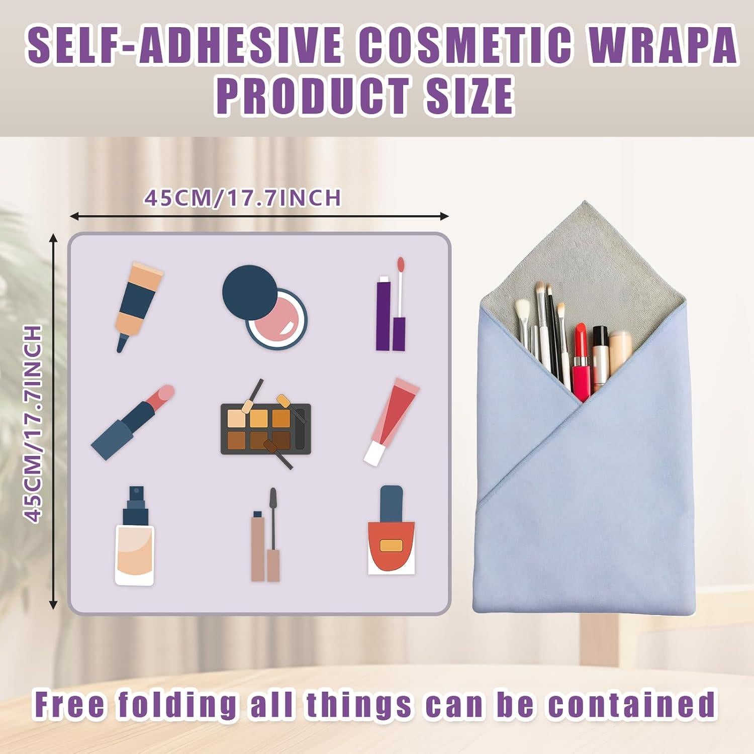 Bolsa de Maquillaje Autoadhesiva Hongliang 44.96x44.96 cm