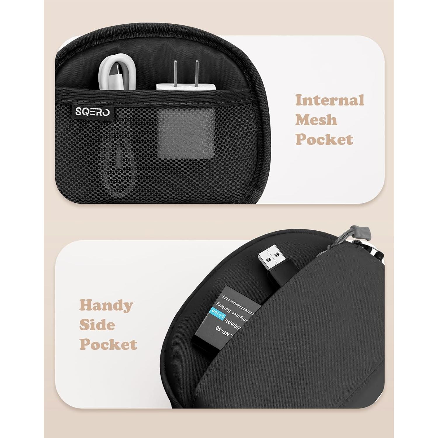 Funda suave para cámara digital 4K SQERO con bolsillo malla