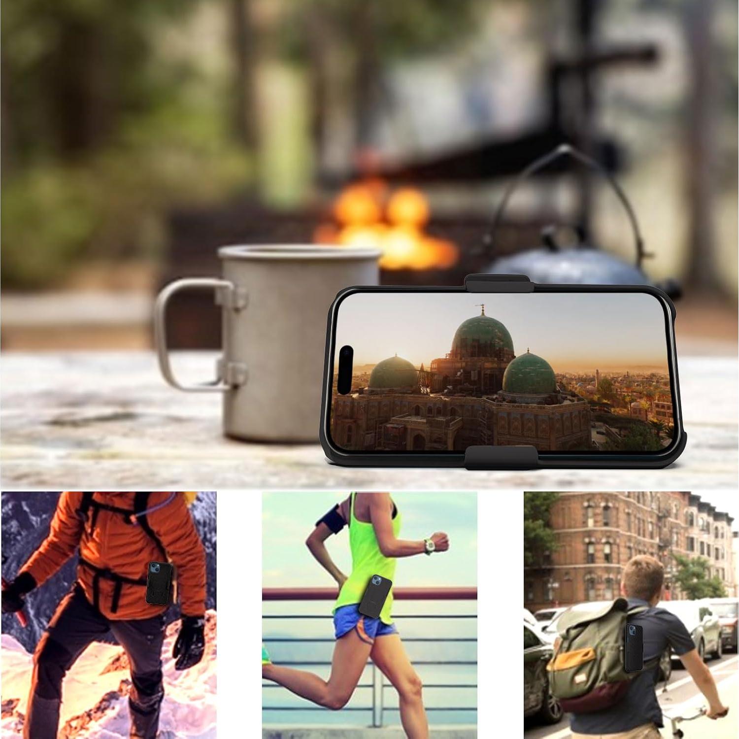 Funda Ailiber para iPhone 17 Pro Max con Soporte y Clip - Negro