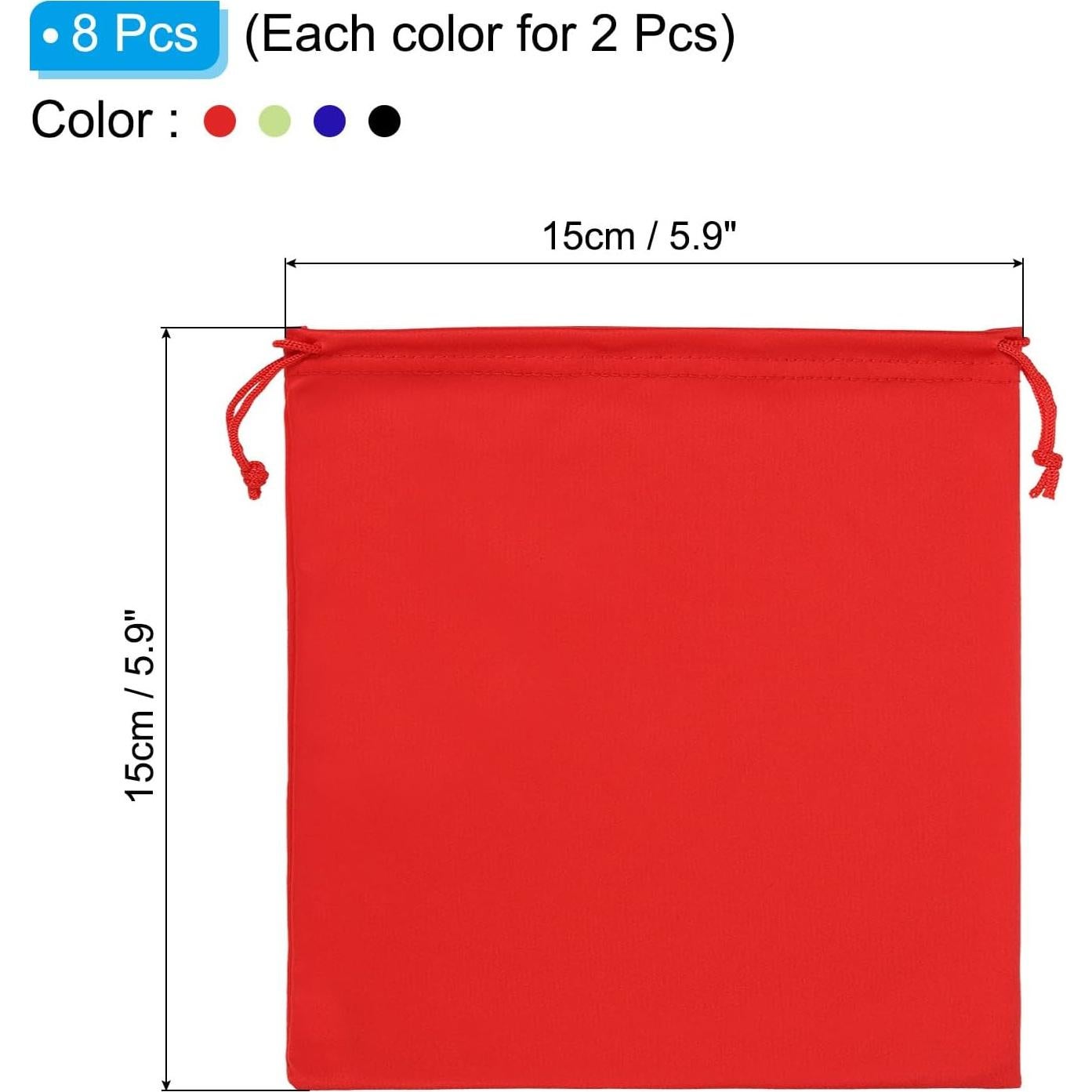 Bolsa de Gafas de Esquí PATIKIL - 8 Pcs Microfibra 15x15cm