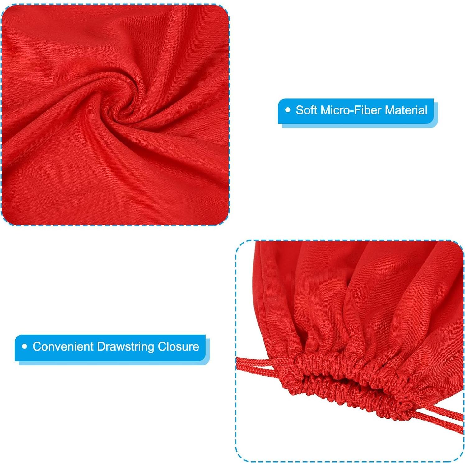 Bolsa de Gafas de Esquí PATIKIL - 8 Pcs Microfibra 15x15cm