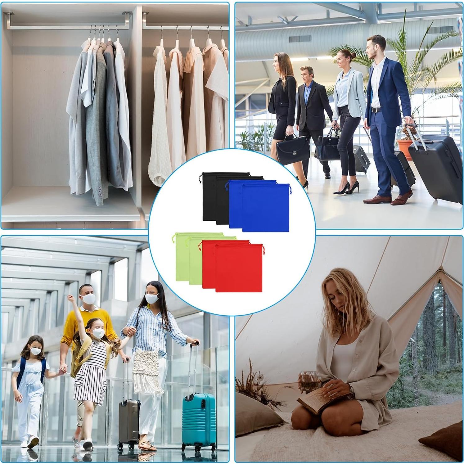 Bolsa de Gafas de Esquí PATIKIL - 8 Pcs Microfibra 15x15cm