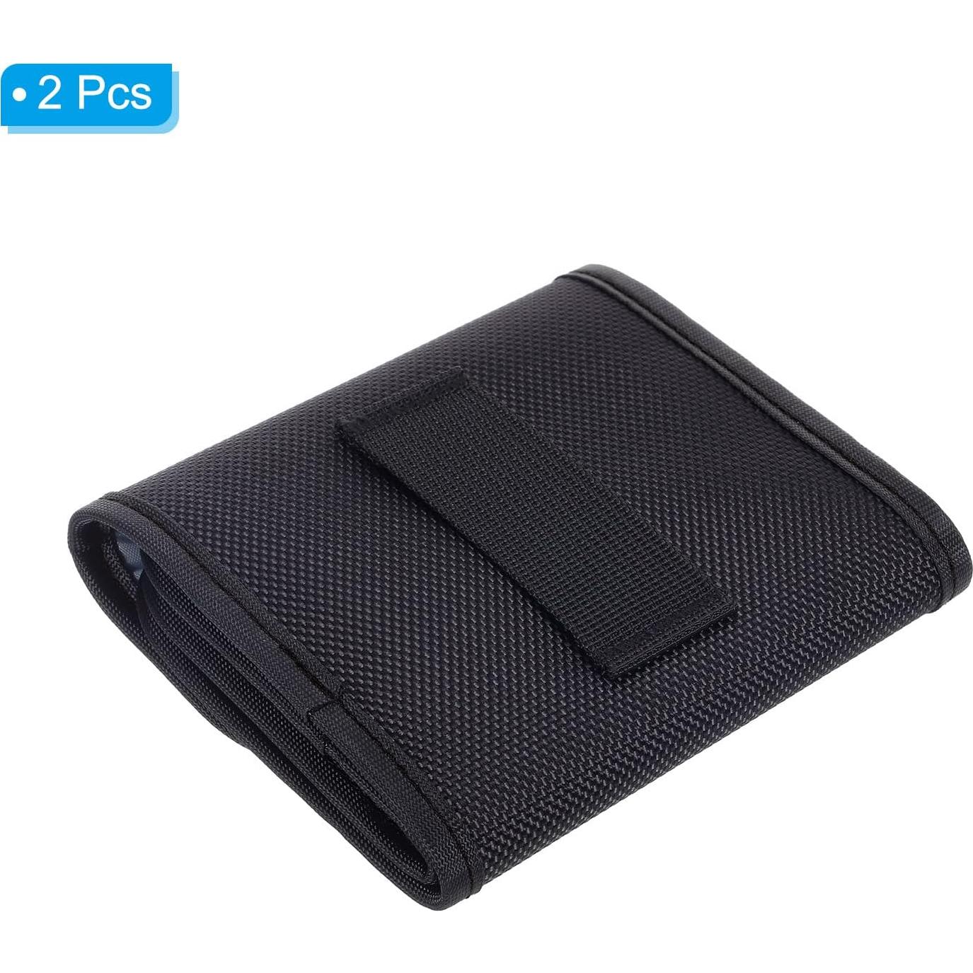 Funda de Filtro de Lente PATIKIL 3 Bolsillos 82mm Negra