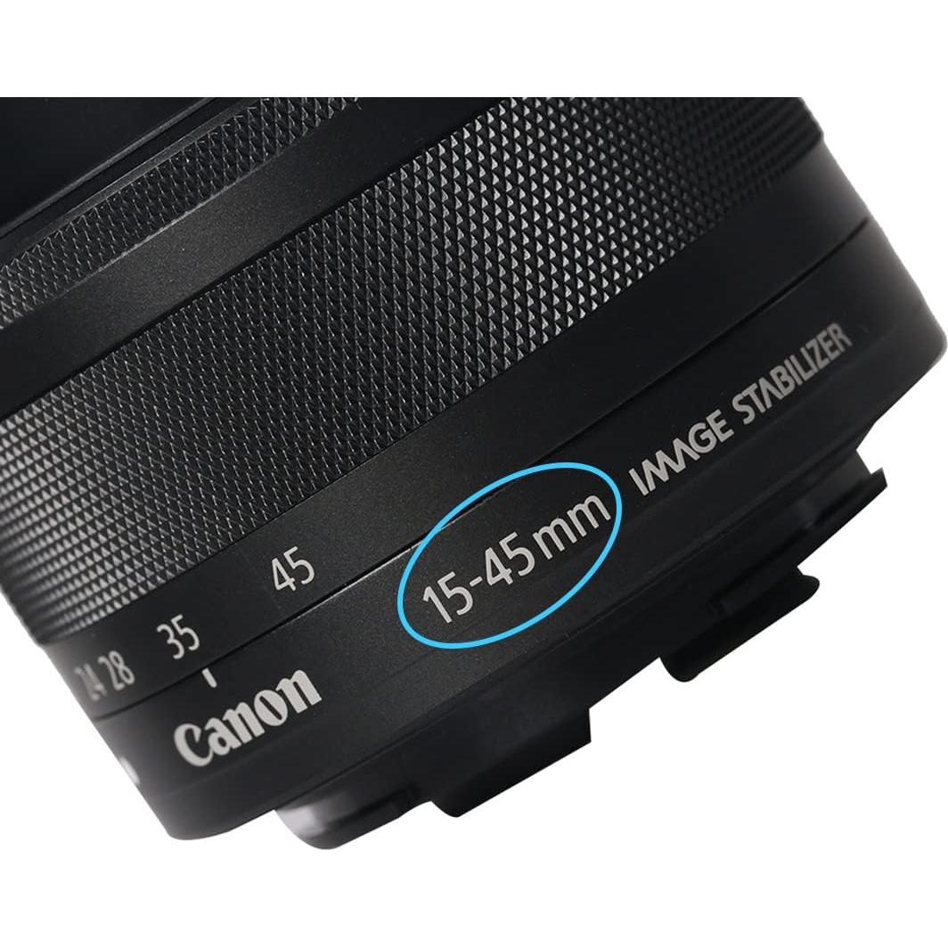 Cubierta de lente 49mm Huipuxiang para Canon EF-M 15-45mm