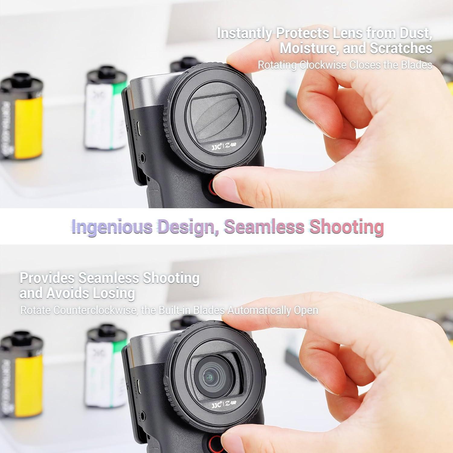 Cubierta de lente JJC para Canon PowerShot V10, a prueba de polvo y rayones