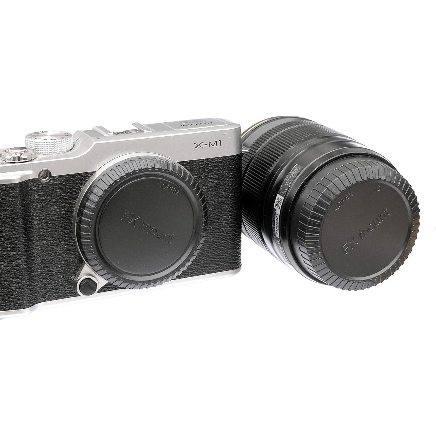 Paquete de 2 Tapas Fuji X-Mount para Lentes y Cuerpo
