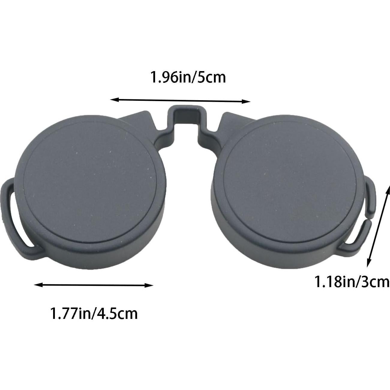 Tapa de Binoculares Ópticos WELWIK 50mm Goma Negra Impermeable