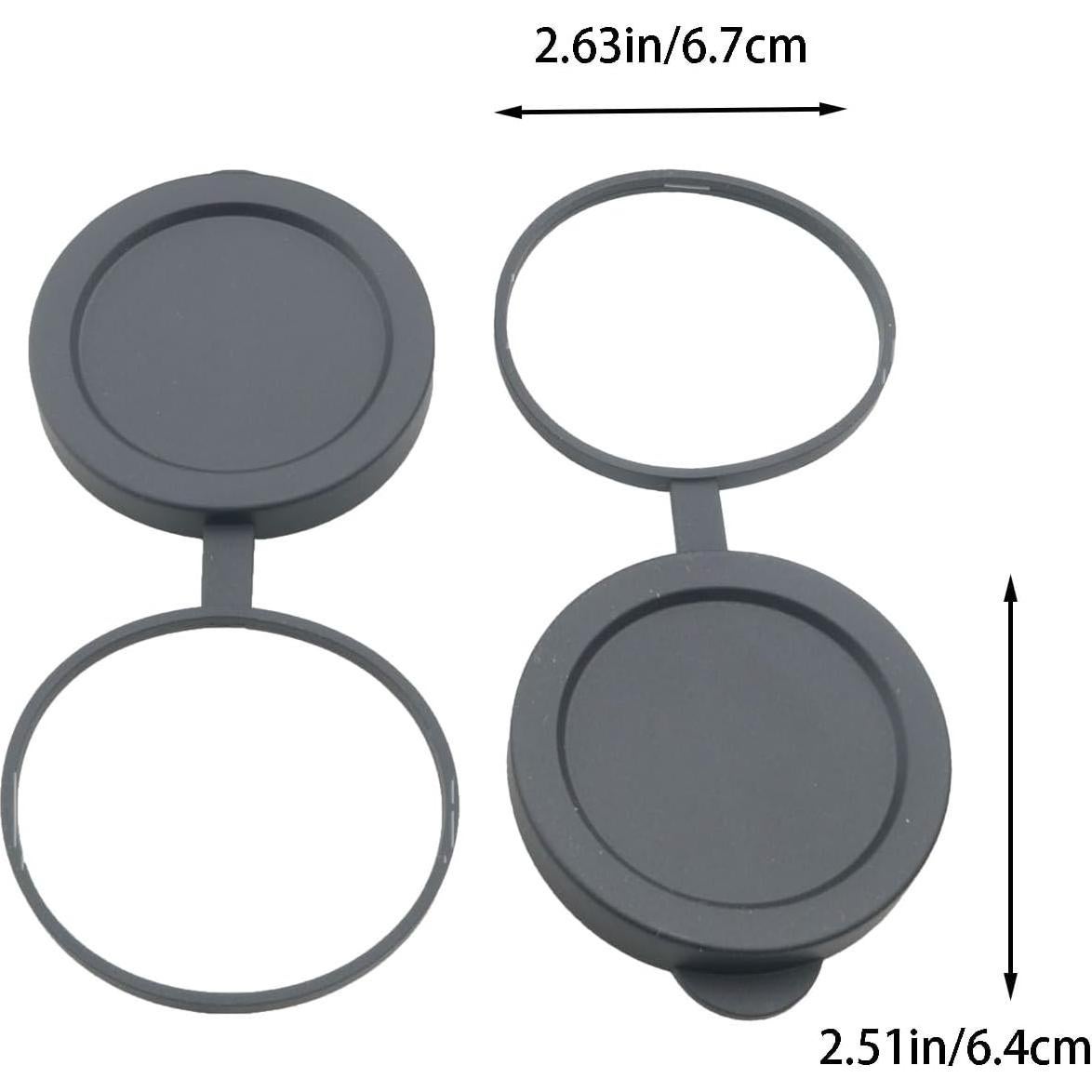 Tapa de Binoculares Ópticos WELWIK 50mm Goma Negra Impermeable