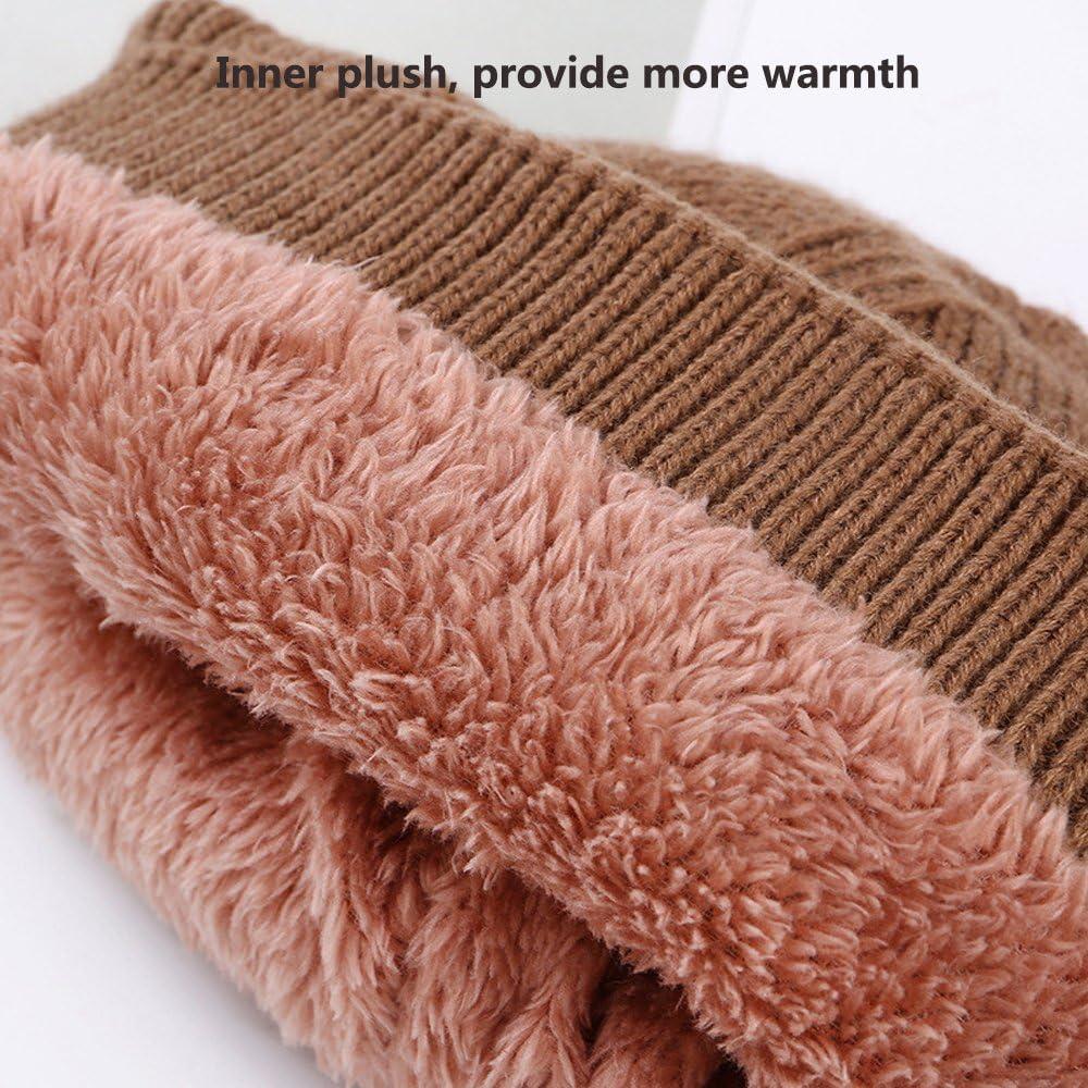 Gorro de Lana Tejido Unisex MansWill Rojo Vino para Invierno