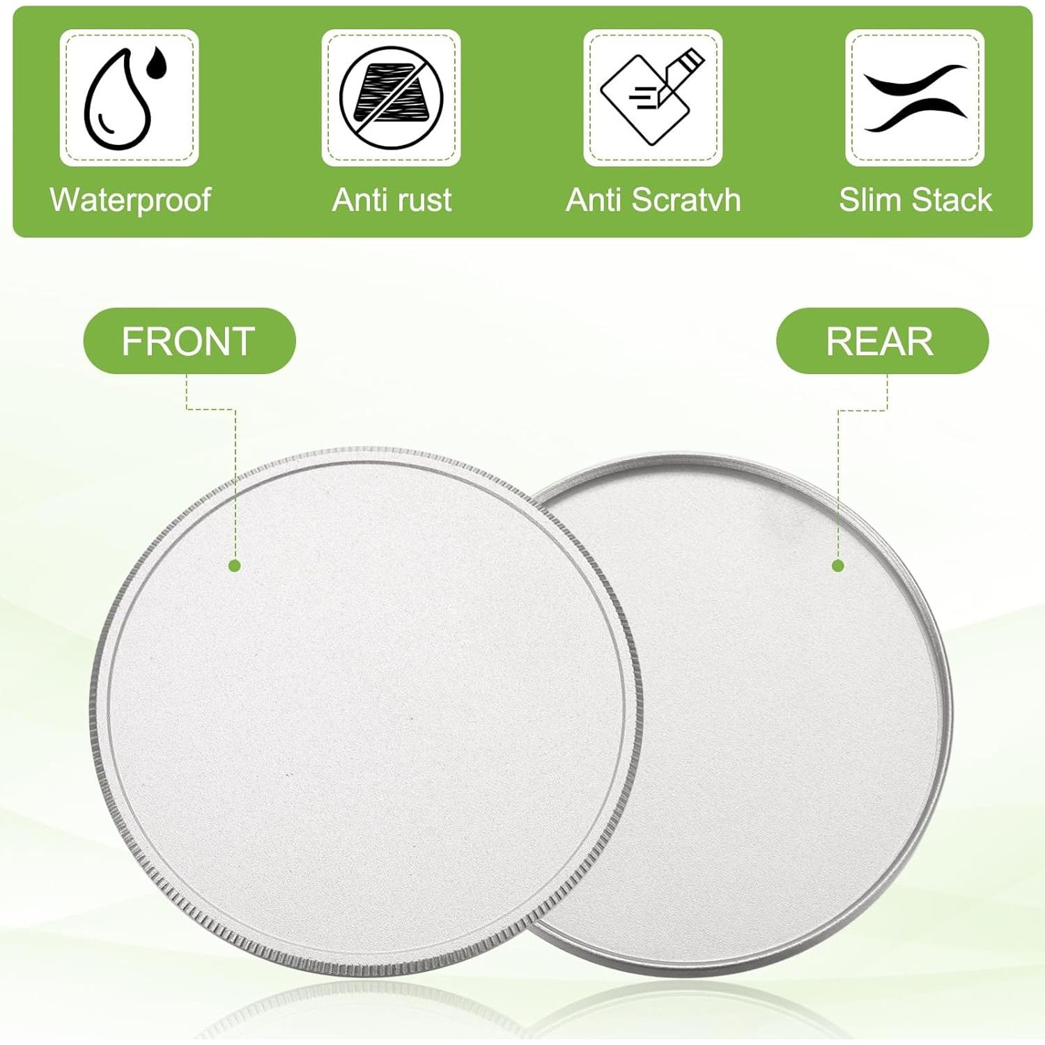 Tapa de lente de metal PATIKIL 39mm x 1mm plata