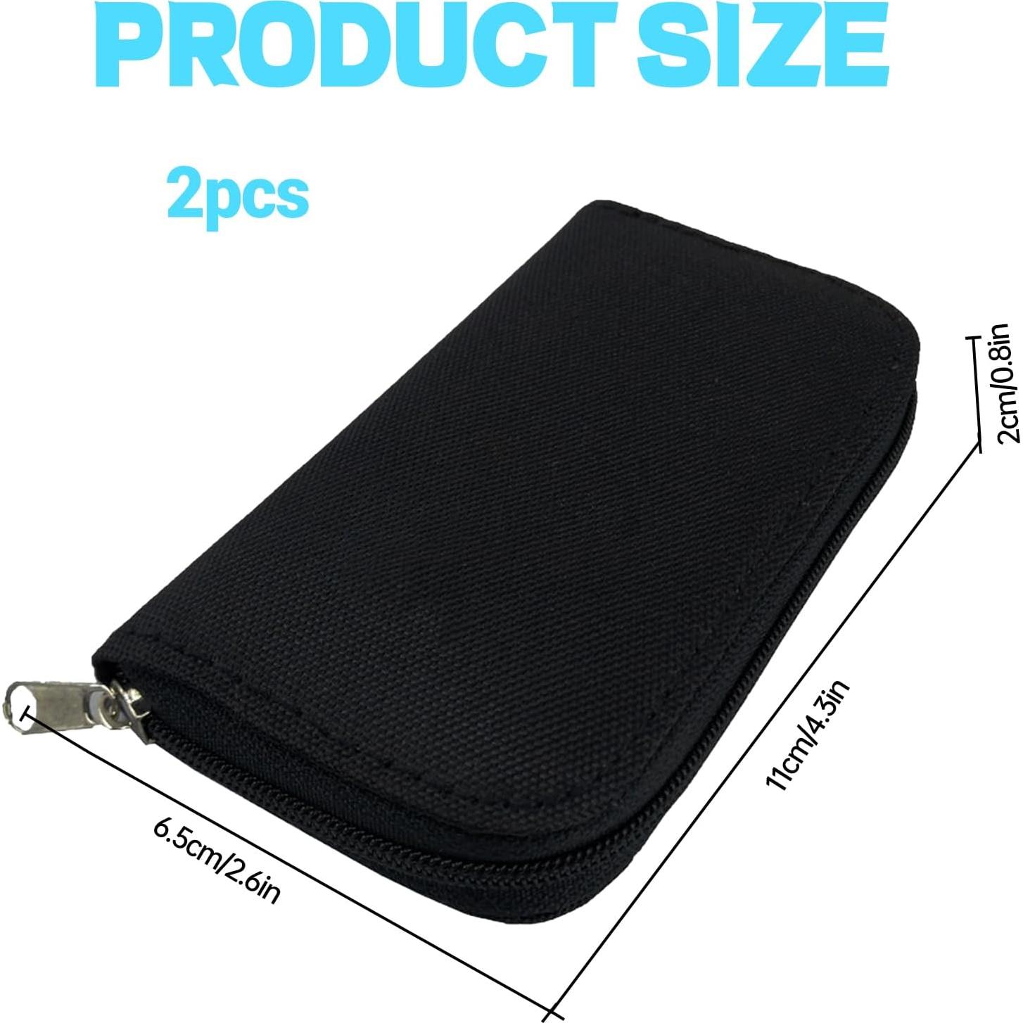 Funda para Tarjetas SD y Micro SD 22 Compartimentos - 2 Paquetes