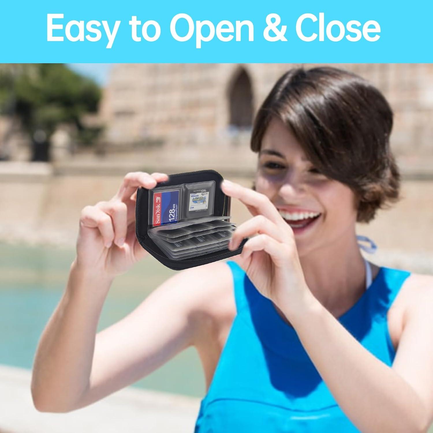 Funda para Tarjetas SD y Micro SD 22 Compartimentos - 2 Paquetes