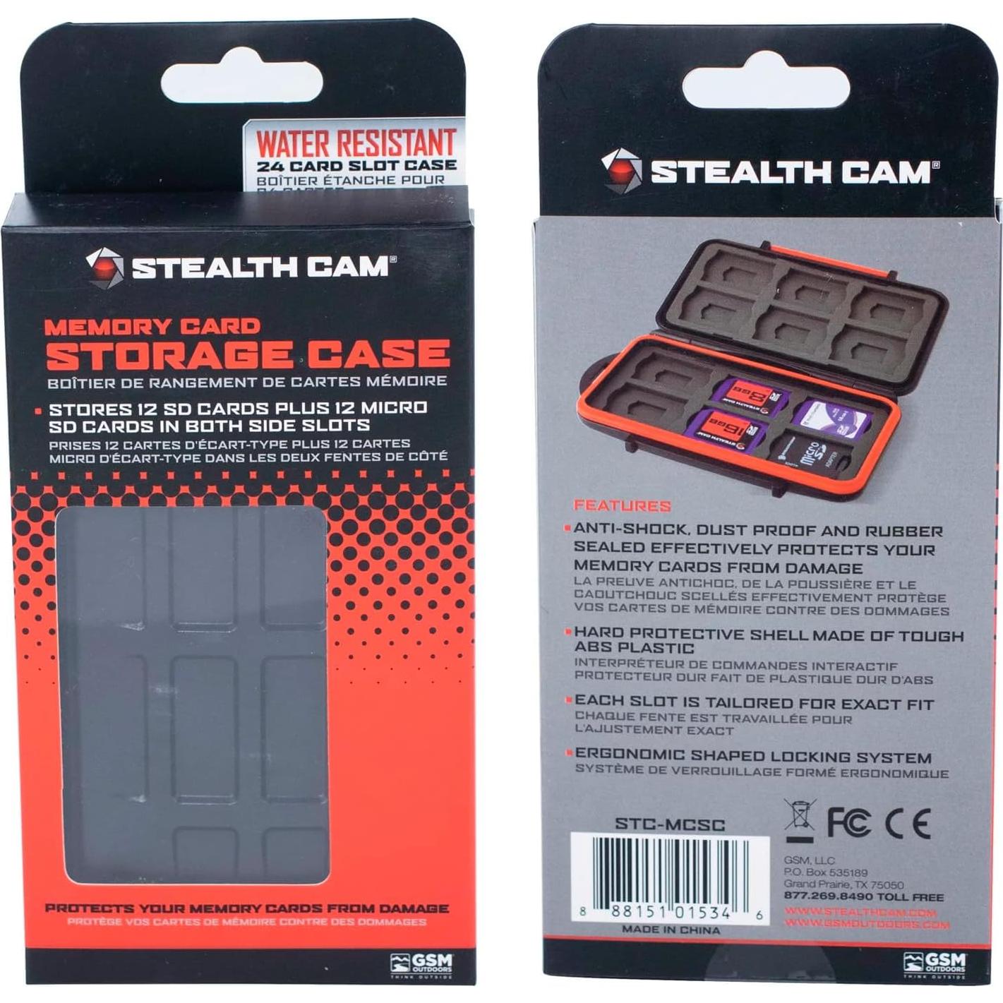 Estuche Protector Stealth Cam para 12 Tarjetas SD y microSD