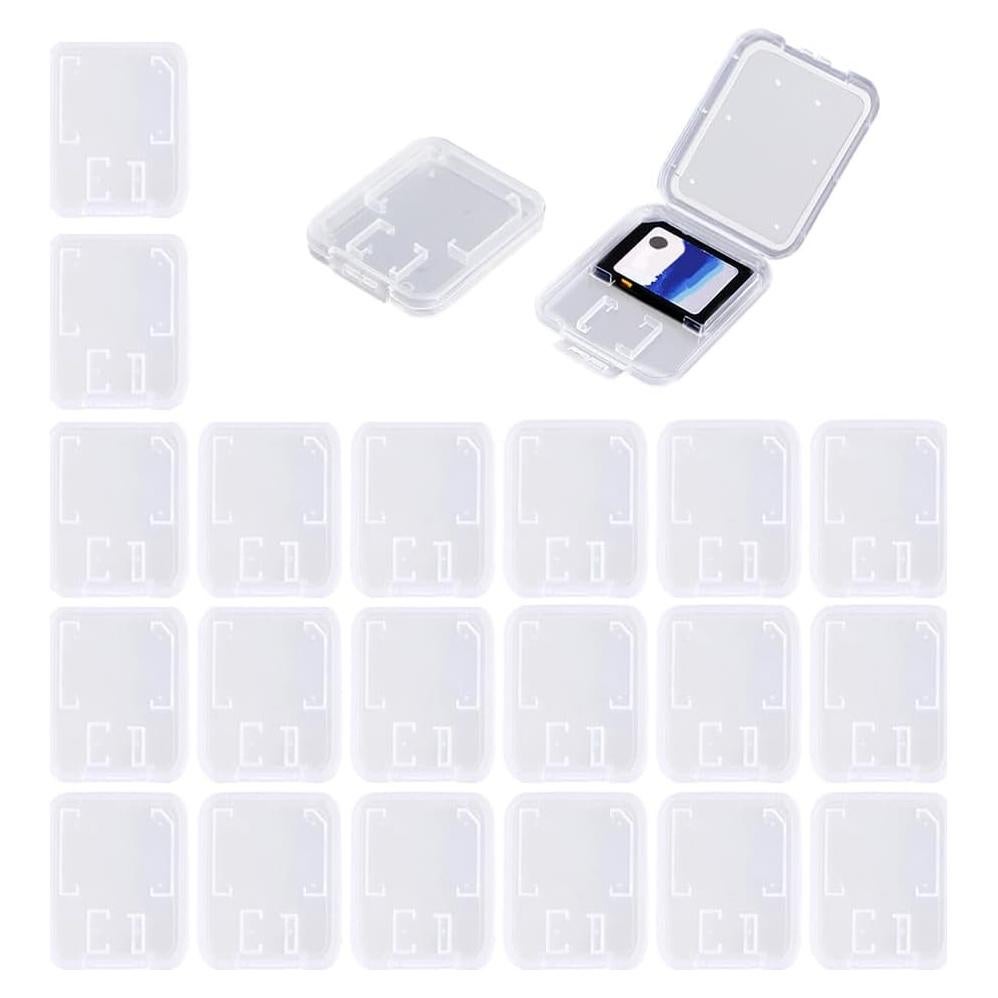 Estuche de Plástico Transparente SteelFever para 20 Tarjetas SD