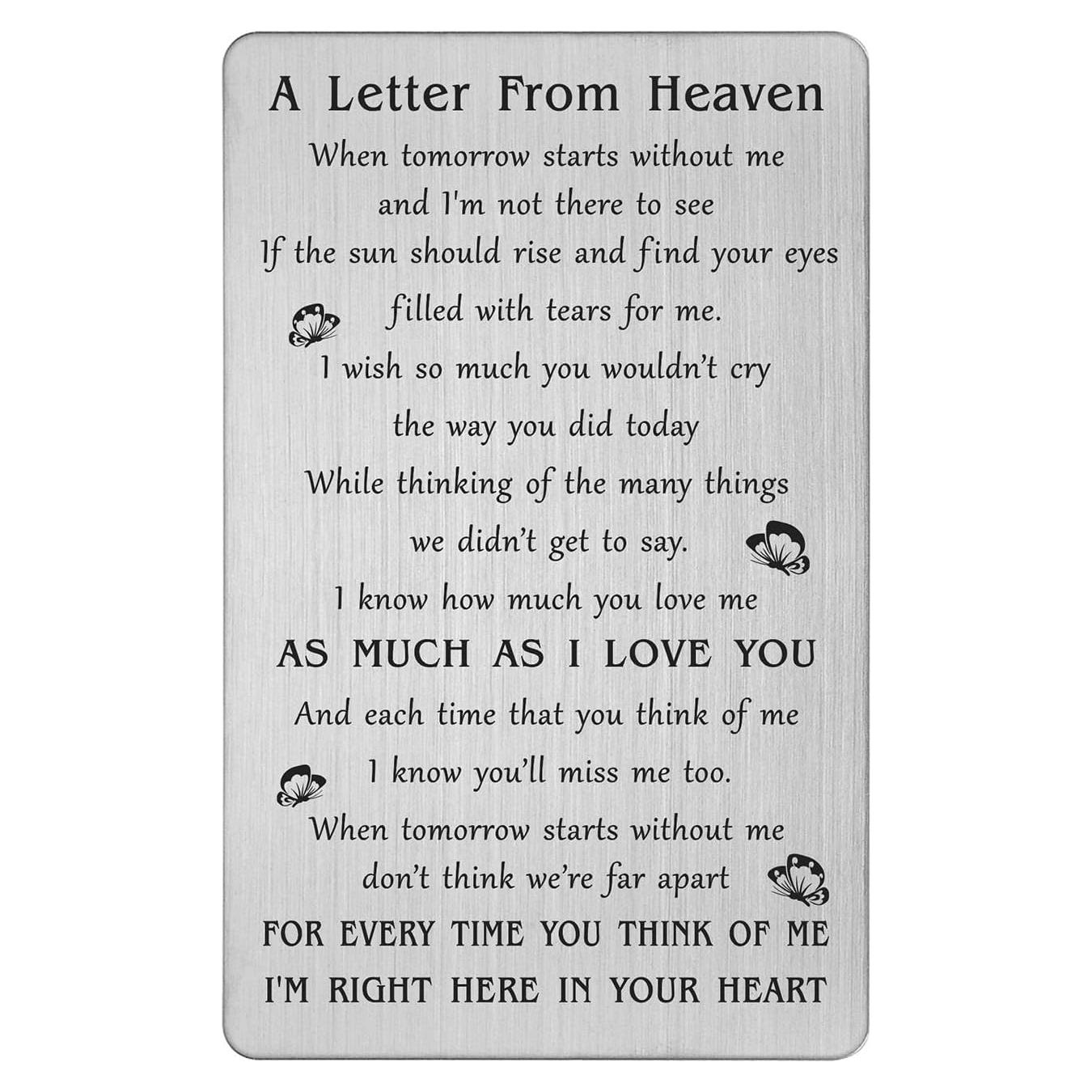 Tarjeta de Simpatía TANWIH - Carta del Cielo 8.57x5.40cm