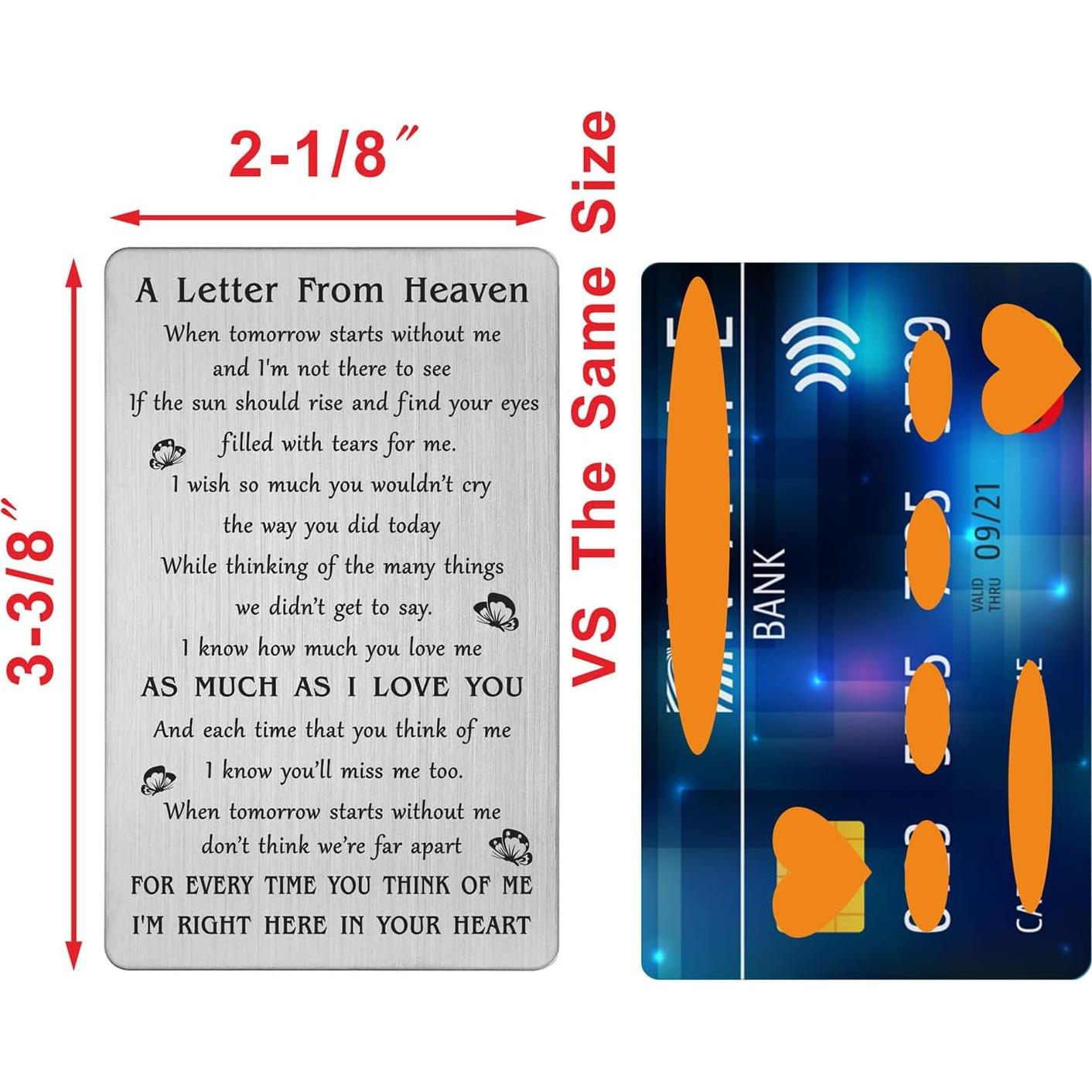 Tarjeta de Simpatía TANWIH - Carta del Cielo 8.57x5.40cm