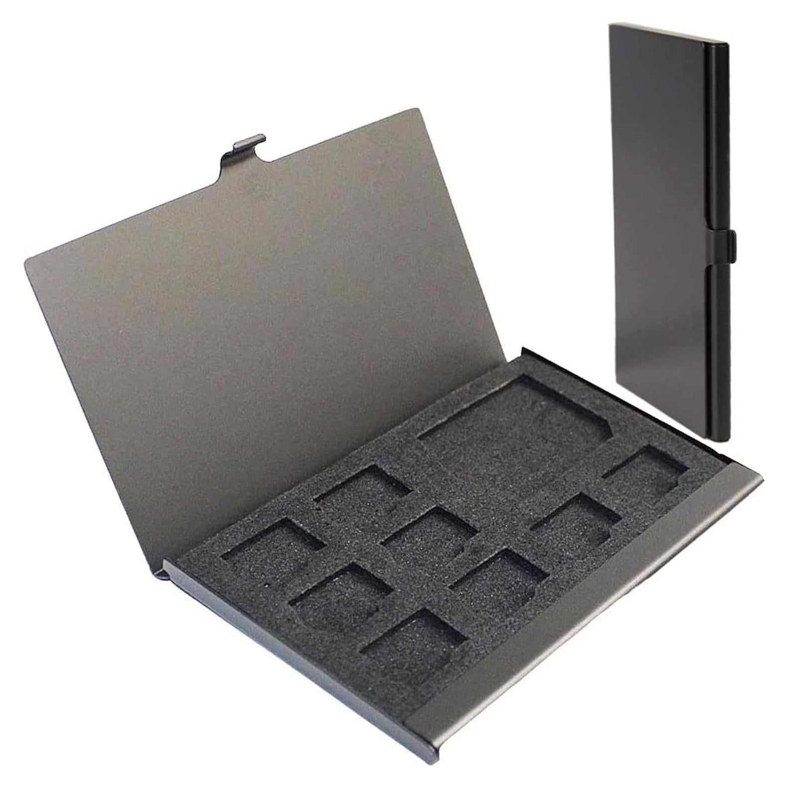 Funda Dura PCTC para Tarjetas de Memoria 9 en 1 - Aluminio Gris