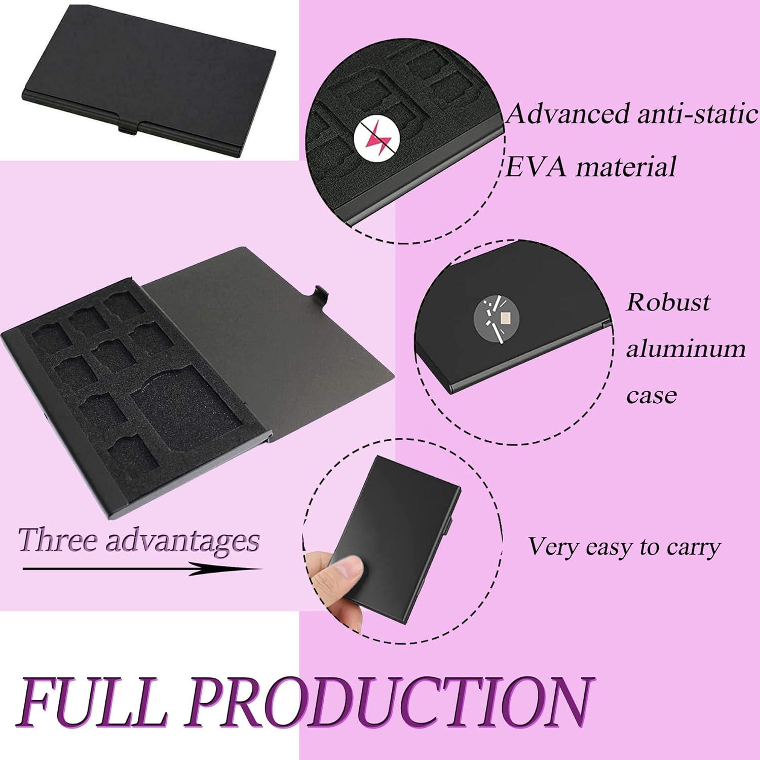 Funda Dura PCTC para Tarjetas de Memoria 9 en 1 - Aluminio Gris