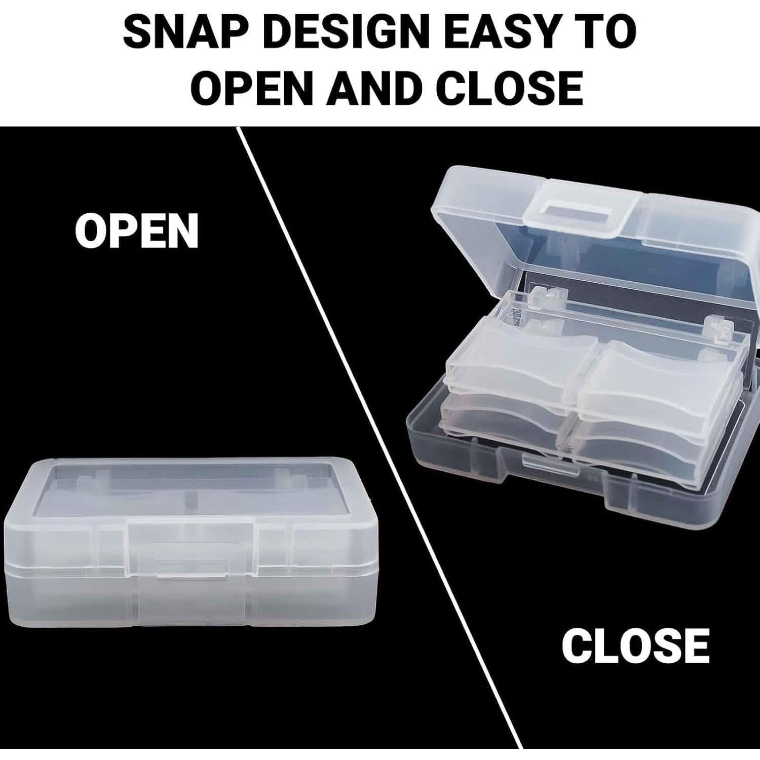 Estuche para 32 Tarjetas SD con 4 Soportes Plásticos - Transparente