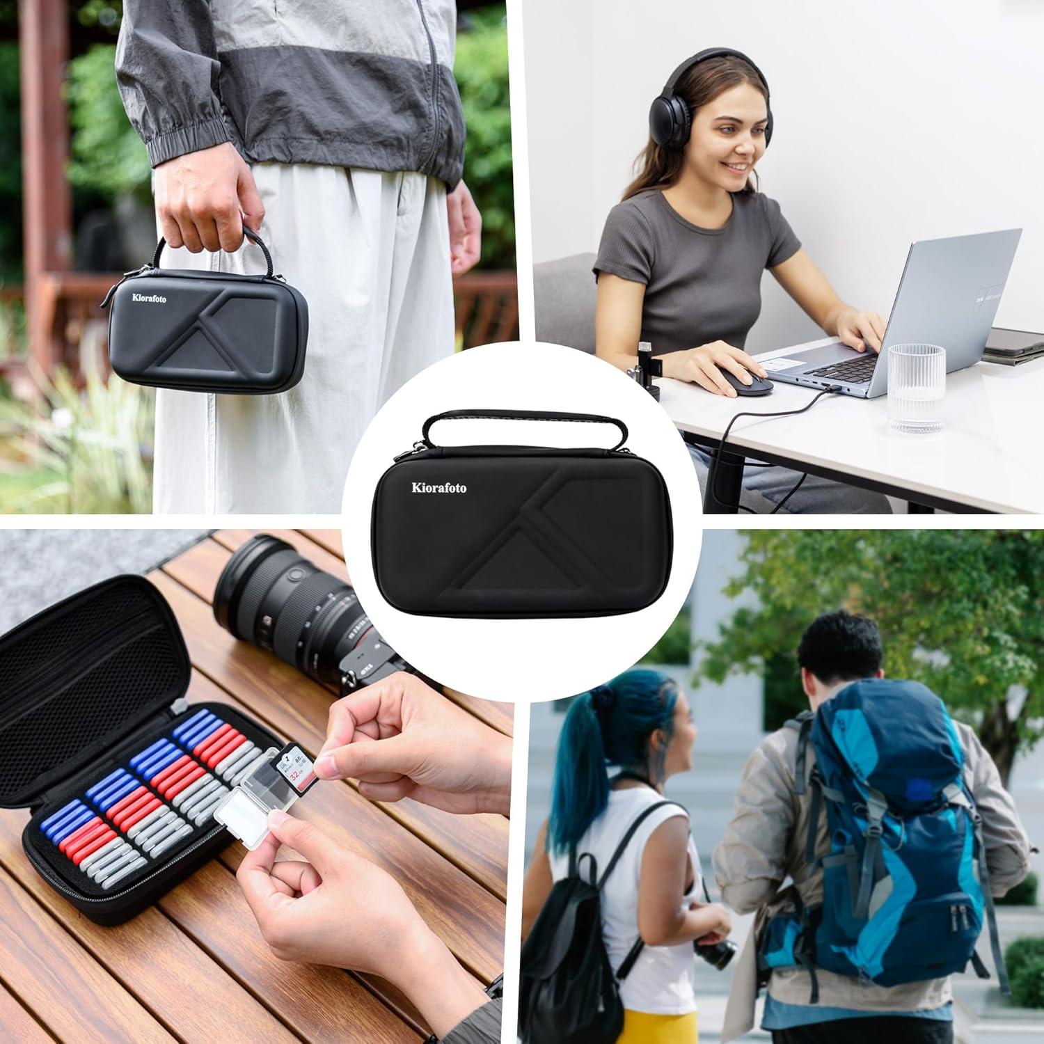 Funda organizadora para 40 tarjetas SD Kiorafoto impermeable