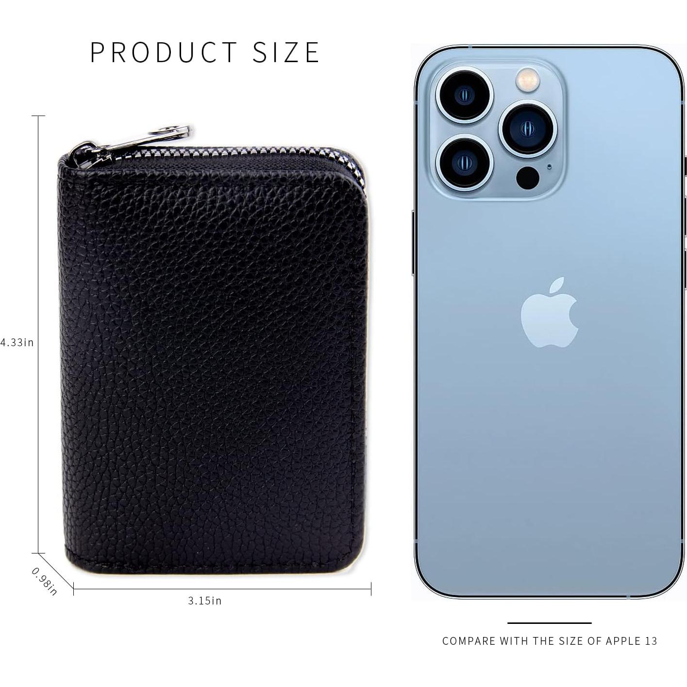 2 Pcs Billetera Titular de Tarjetas PRIVILLA con RFID 11 Ranuras