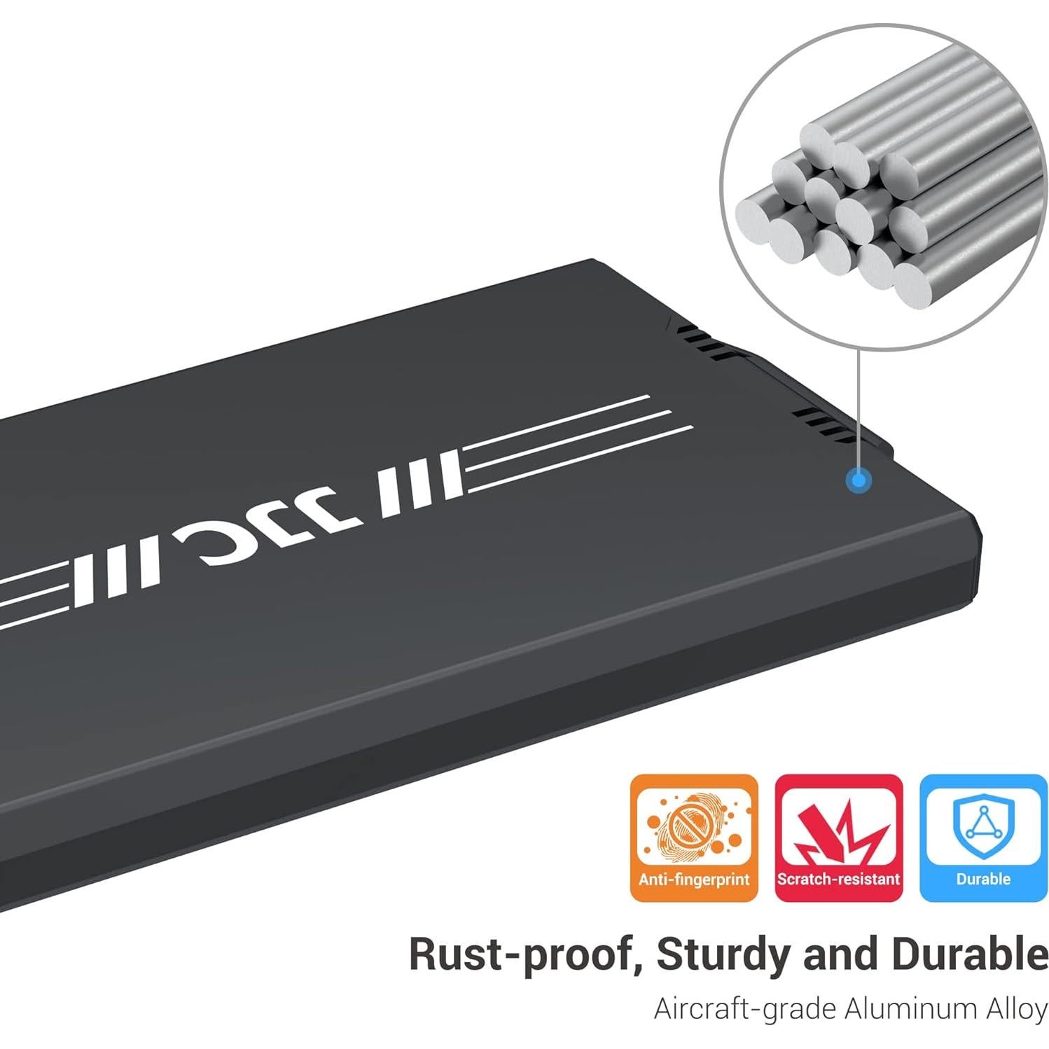 Estuche de Aluminio para 12 Micro SD y 4 SD Jinjiacheng Negro