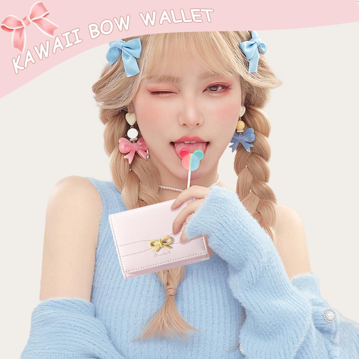 Cartera Pequeña Coqueta Modacarry Rosa con Lazo y 7 Ranuras