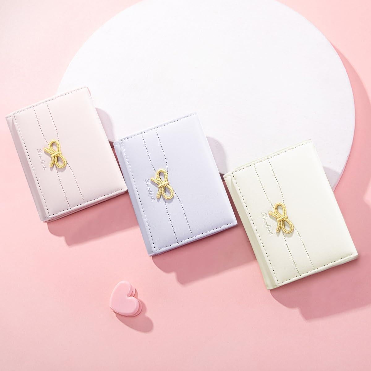 Cartera Pequeña Coqueta Modacarry Rosa con Lazo y 7 Ranuras