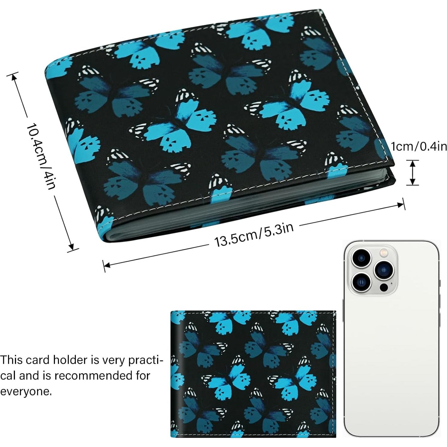 Billetera de Cuero Premium FORYEE Doble Pliegue 13.2x10.2cm