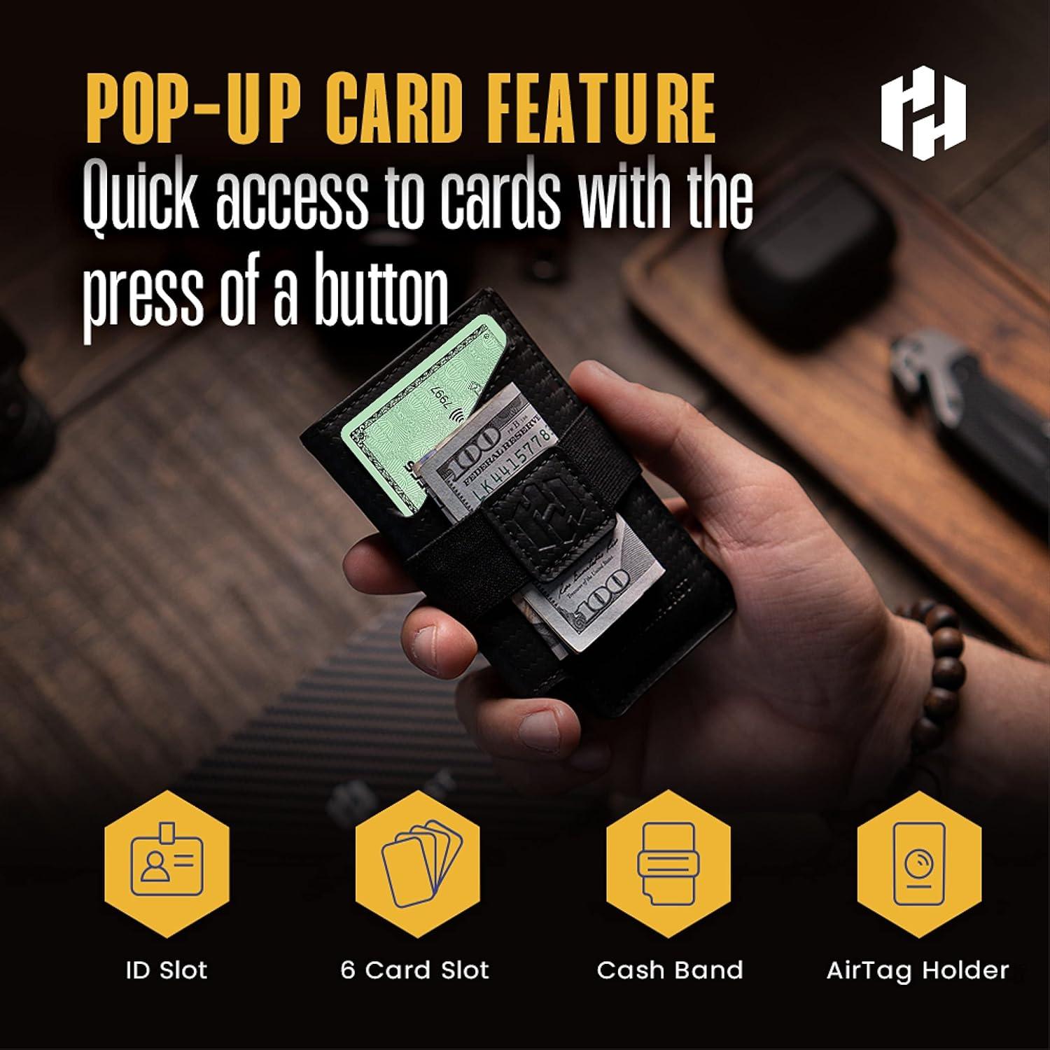 Billetera Minimalista Slim Hayvenhurst con Bloqueo RFID - Negro