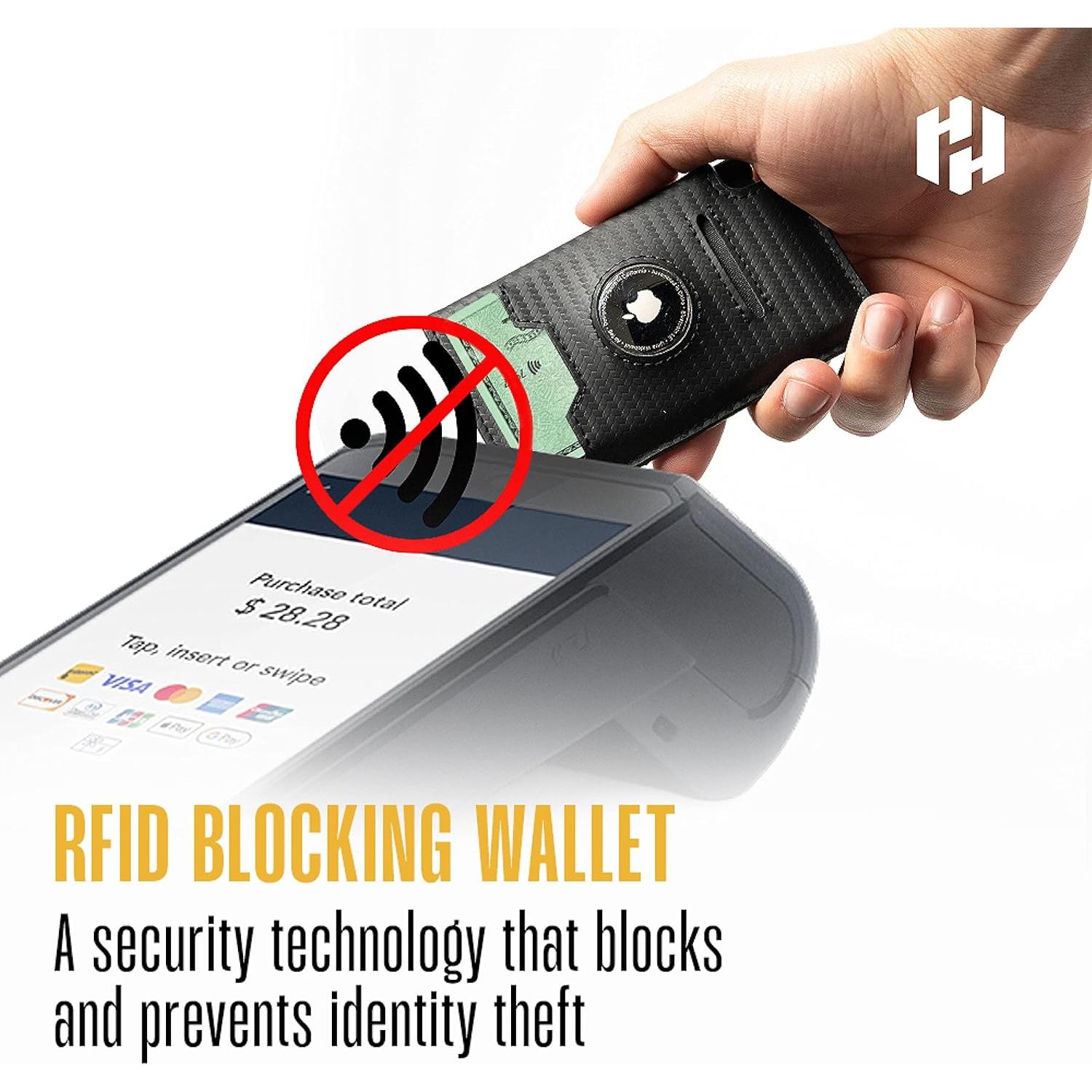 Billetera Minimalista Slim Hayvenhurst con Bloqueo RFID - Negro