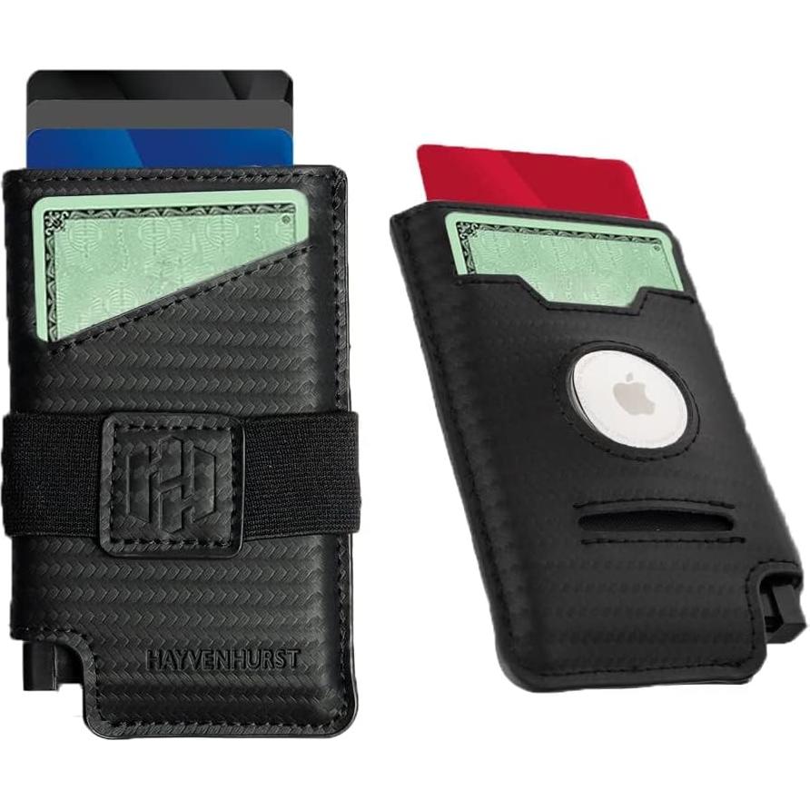 Billetera Minimalista Slim Hayvenhurst con Bloqueo RFID - Negro