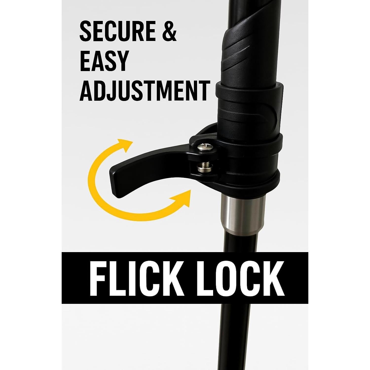 Bastones de Trekking RB24 de Aluminio 7075 Ajustables 2 Unidades