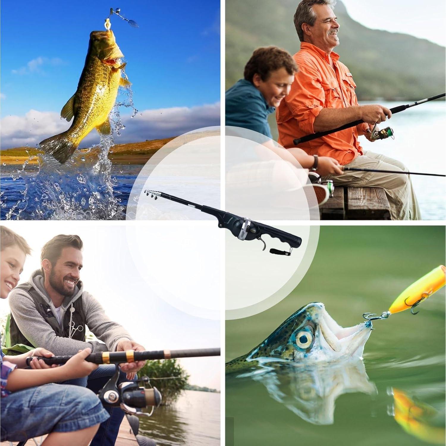 Caña de Pesca Telescópica Portátil ccsxqy 1.31m Plegable