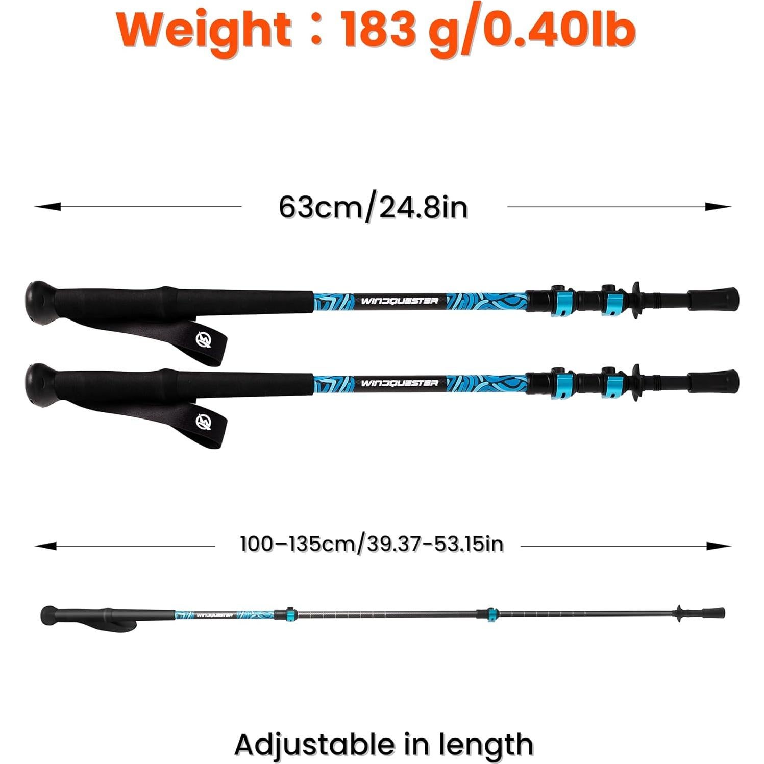 Bastones de Senderismo WINDQUESTER Strider X Ajustables 99-135 cm